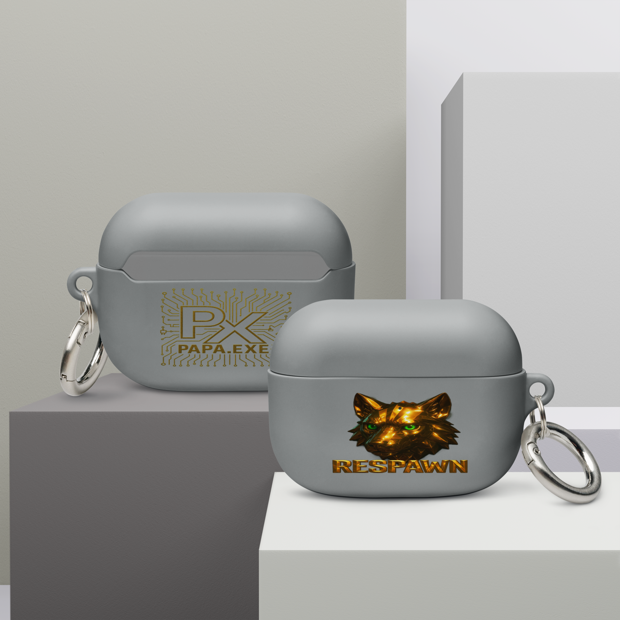 Rubber Case für AirPods® Pro | Goldie Respawn Wolf