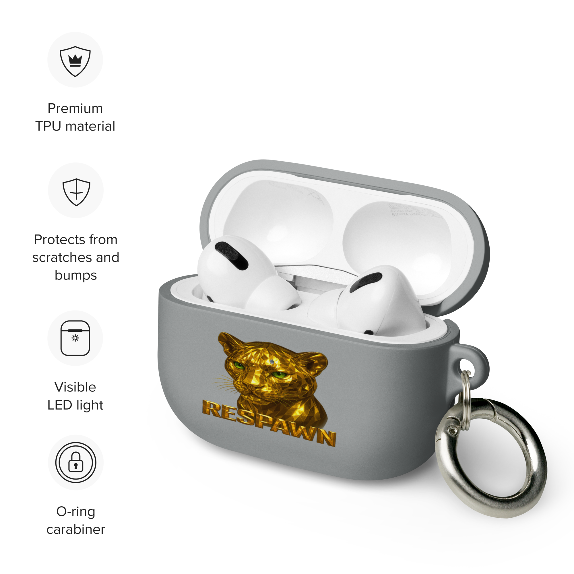 Rubber Case für AirPods® Pro | Goldie Respawn Tiger
