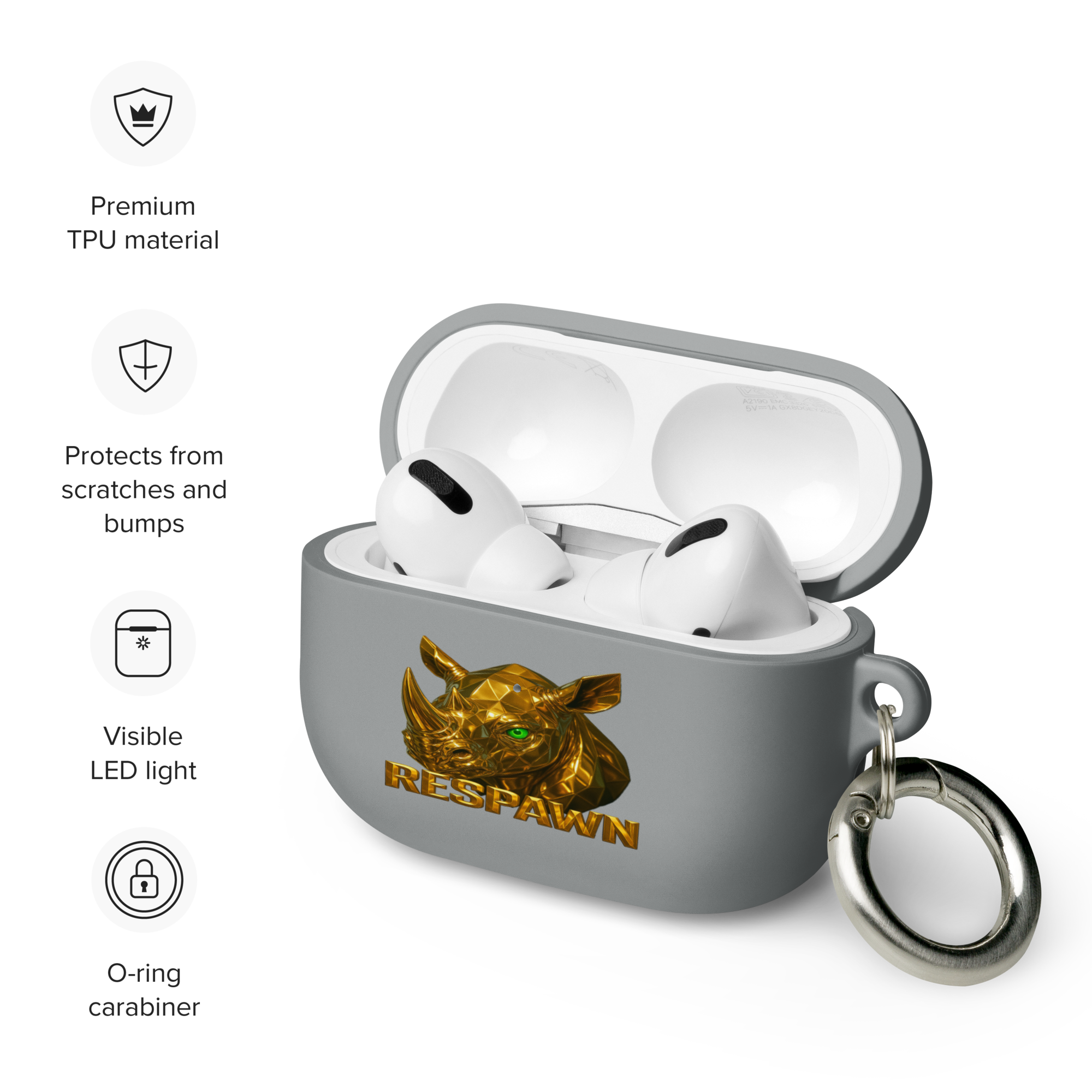Rubber Case für AirPods® Pro | Goldie Respawn Rhino