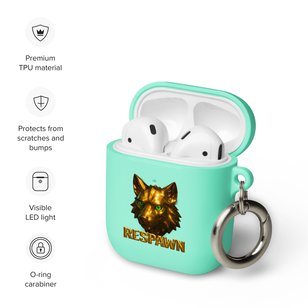 Rubber Case für AirPods® | Goldie Respawn Wolf