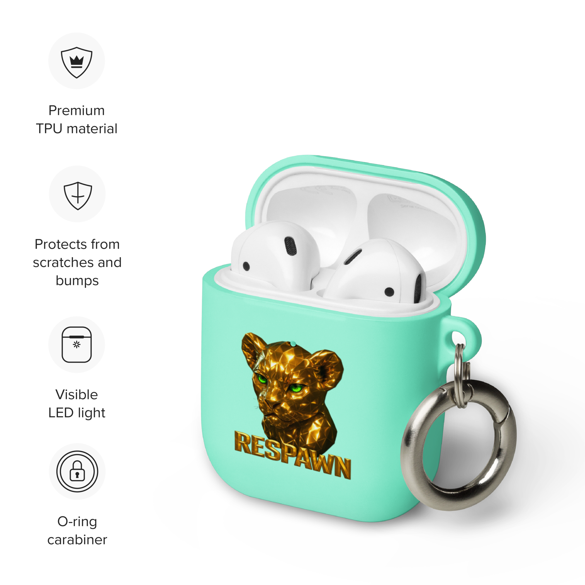 Rubber Case für AirPods® | Goldie Respawn Löwe
