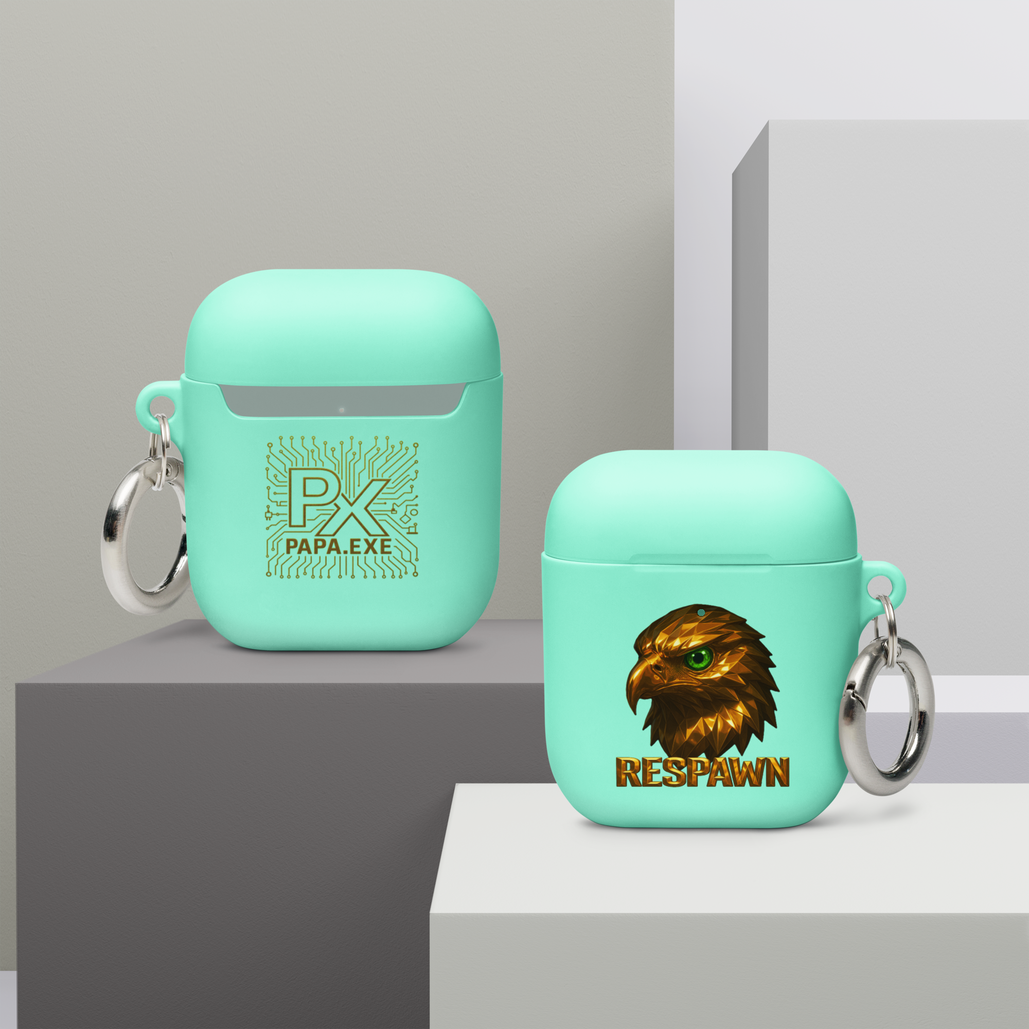 Rubber Case für AirPods® | Goldie Respawn Eagly