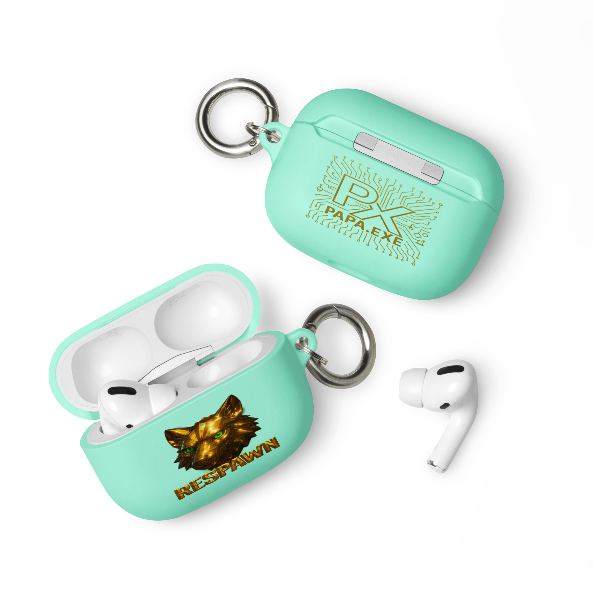 Rubber Case für AirPods® Pro | Goldie Respawn Wolf