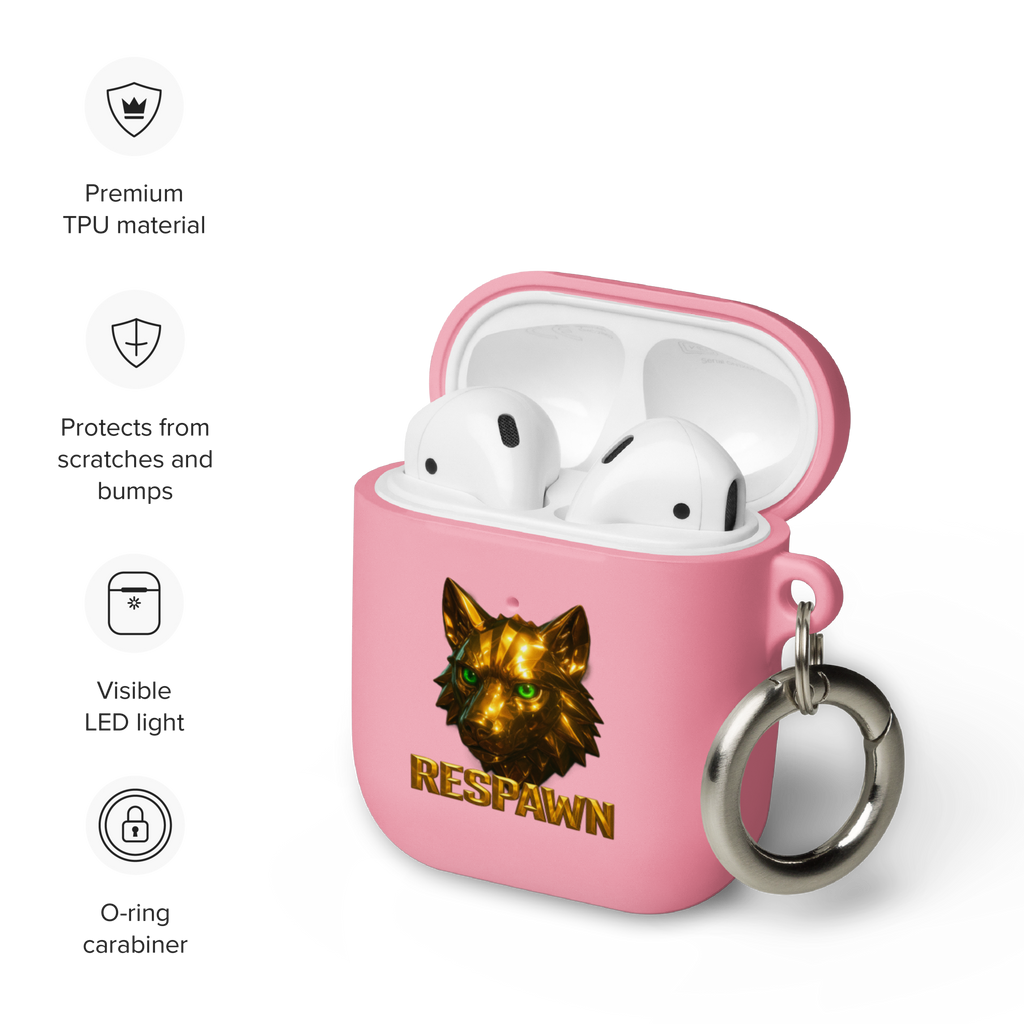 Rubber Case für AirPods® | Goldie Respawn Wolf