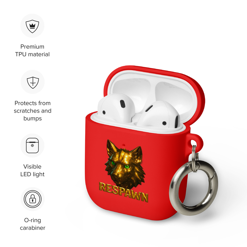 Rubber Case für AirPods® | Goldie Respawn Wolf