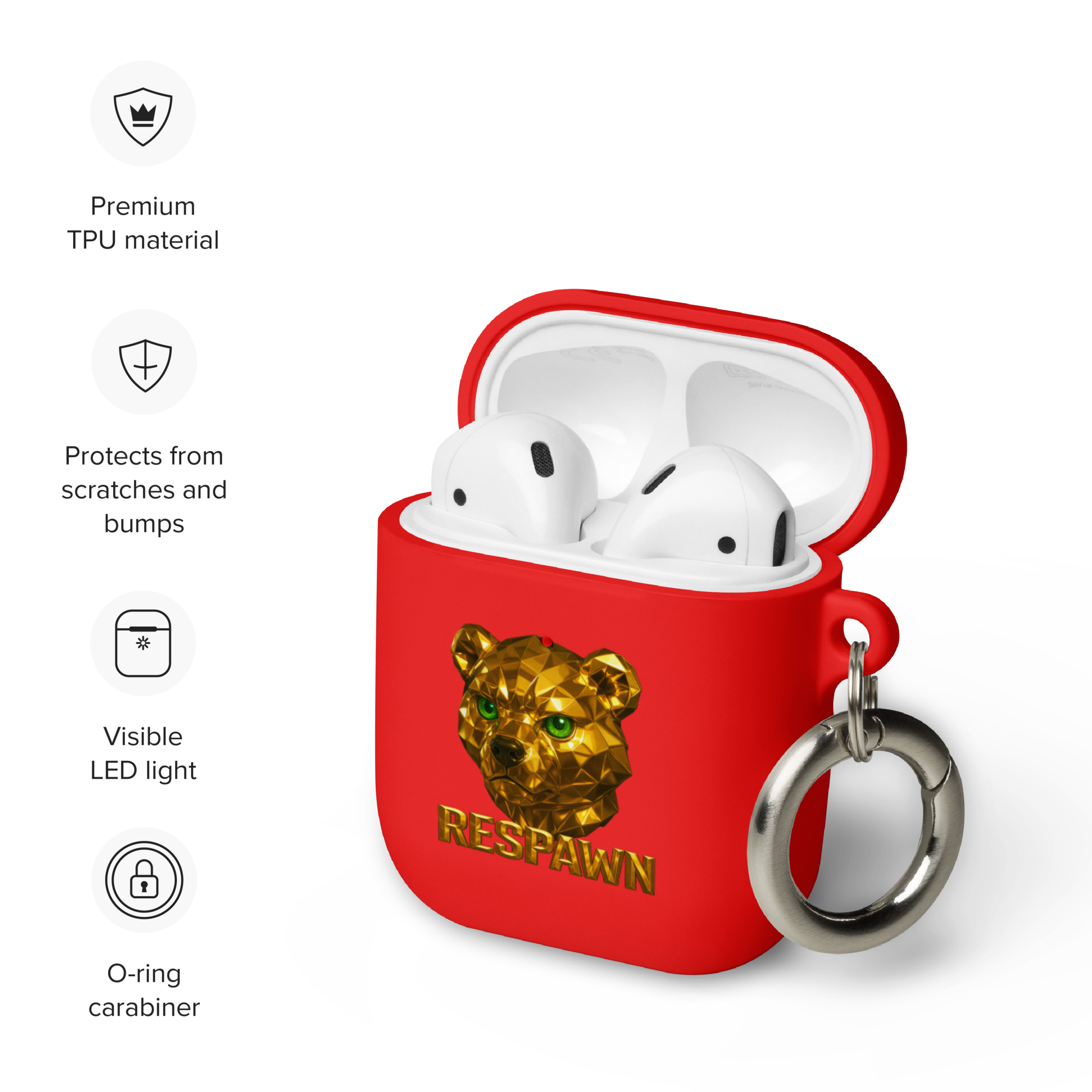 Rubber Case für AirPods® | Goldie Respawn Ted