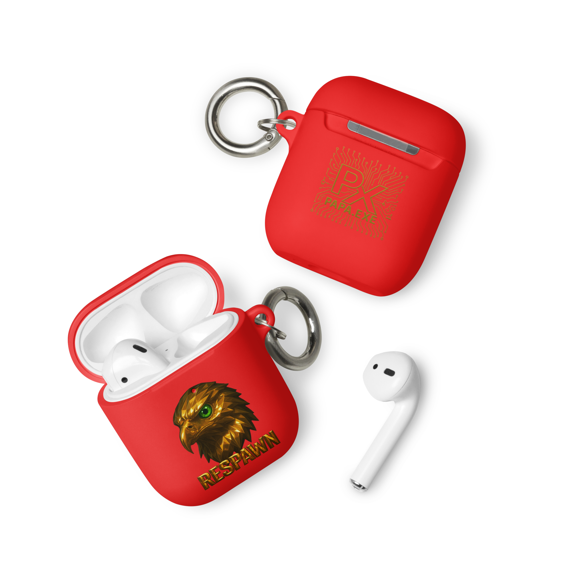 Rubber Case für AirPods® | Goldie Respawn Eagly