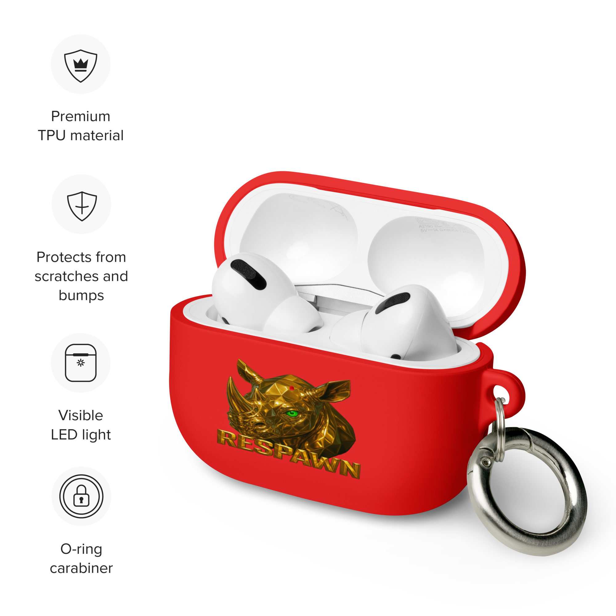 Rubber Case für AirPods® Pro | Goldie Respawn Rhino