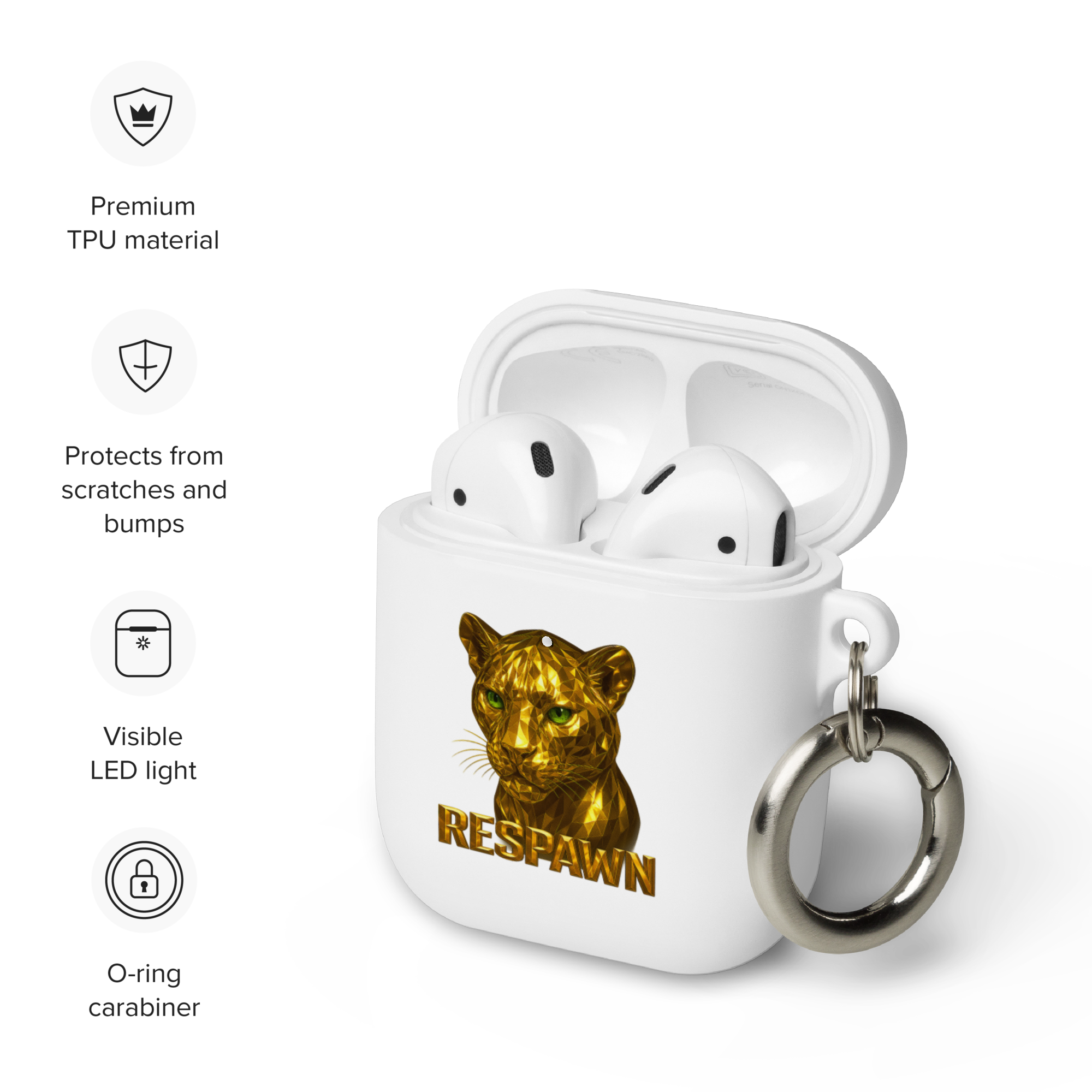Rubber Case für AirPods® Pro | Goldie Respawn Tiger