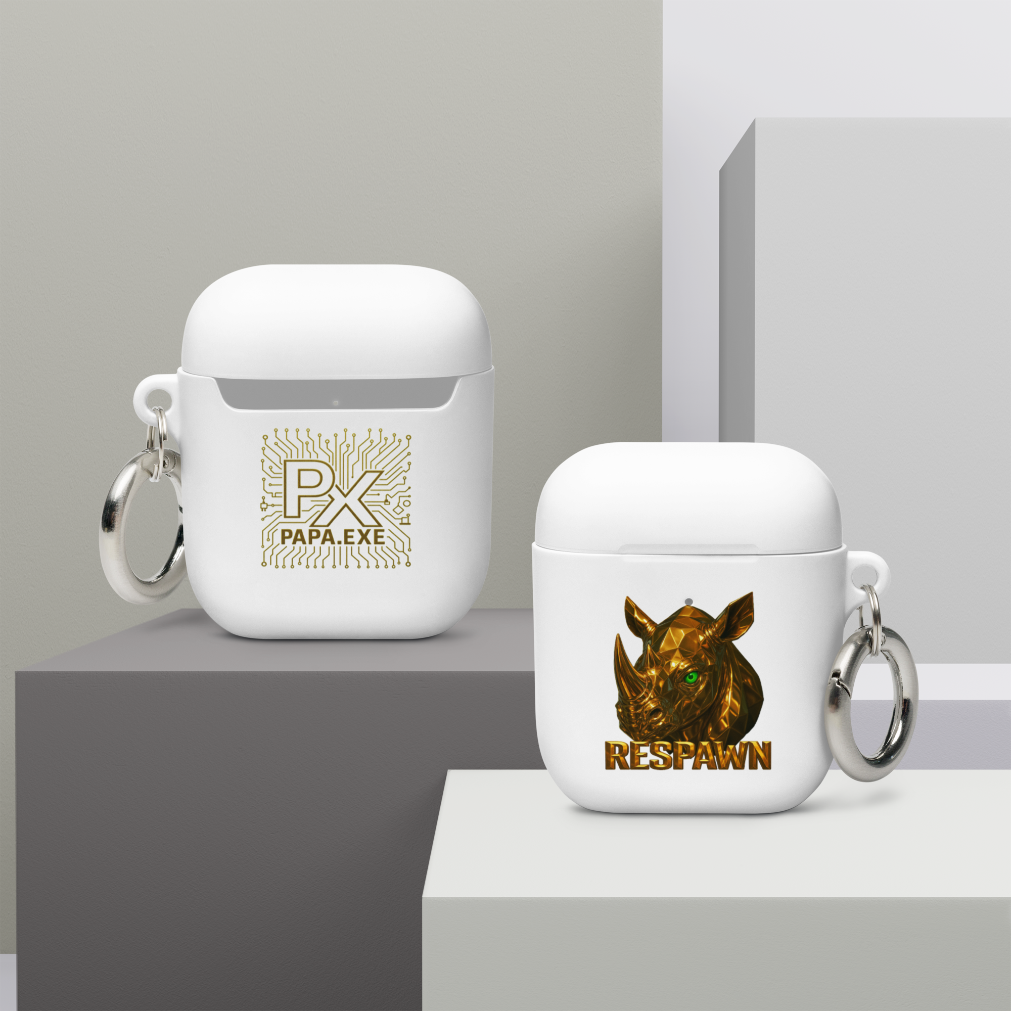 Rubber Case für AirPods® | Goldie Respawn Rhino