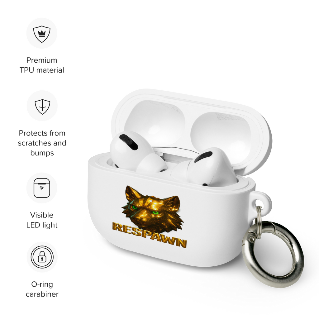 Rubber Case für AirPods® Pro | Goldie Respawn Wolf