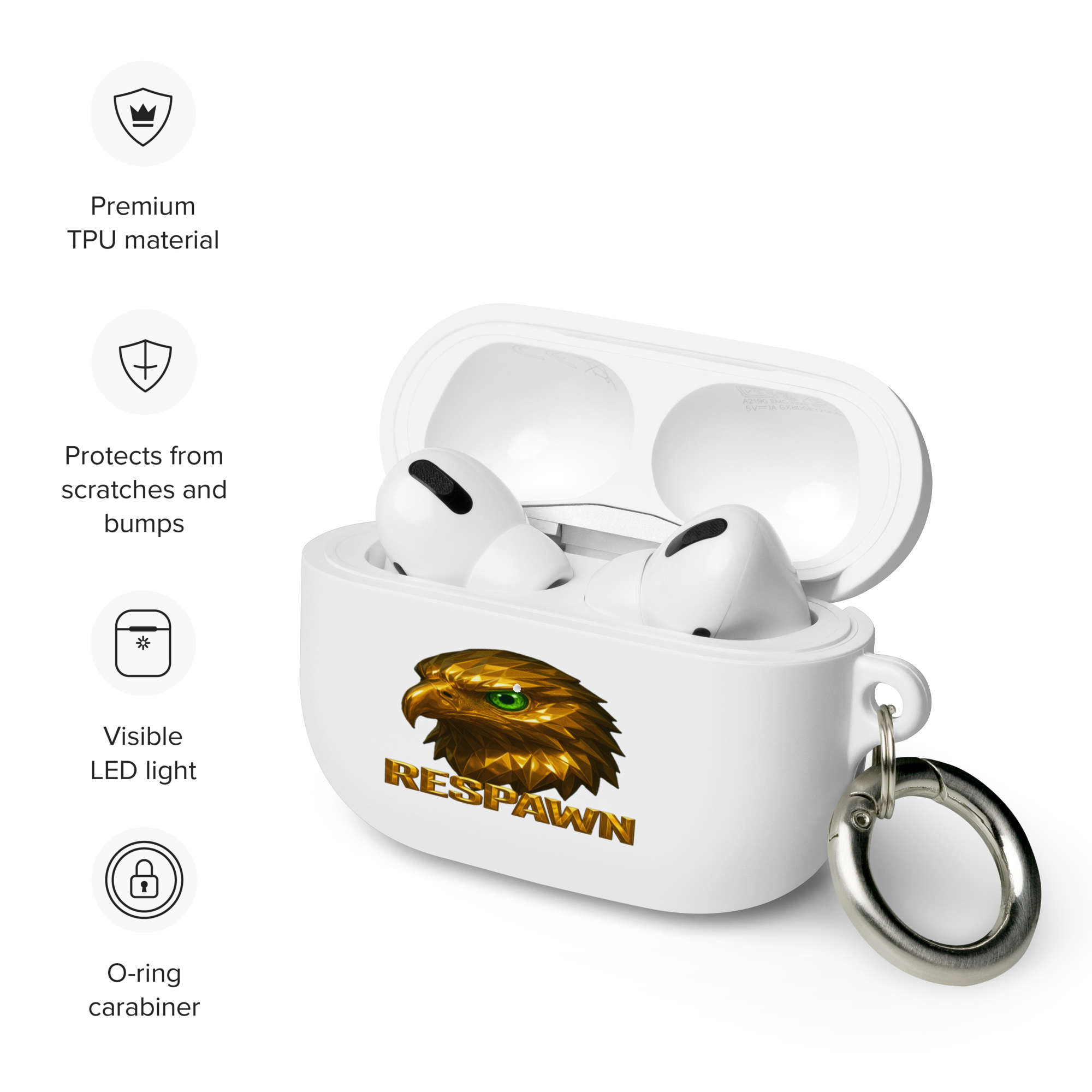 Rubber Case für AirPods® Pro | Goldie Respawn Eagly