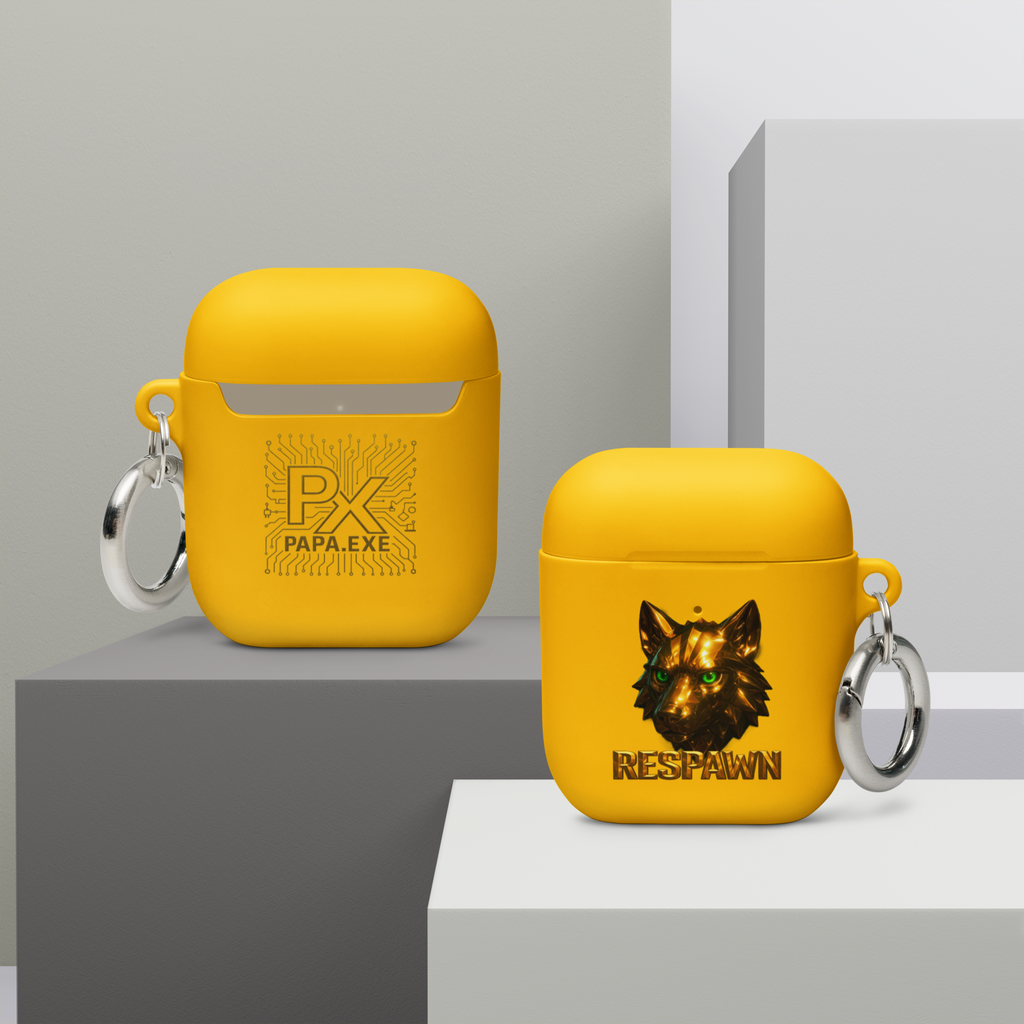 Rubber Case für AirPods® | Goldie Respawn Wolf