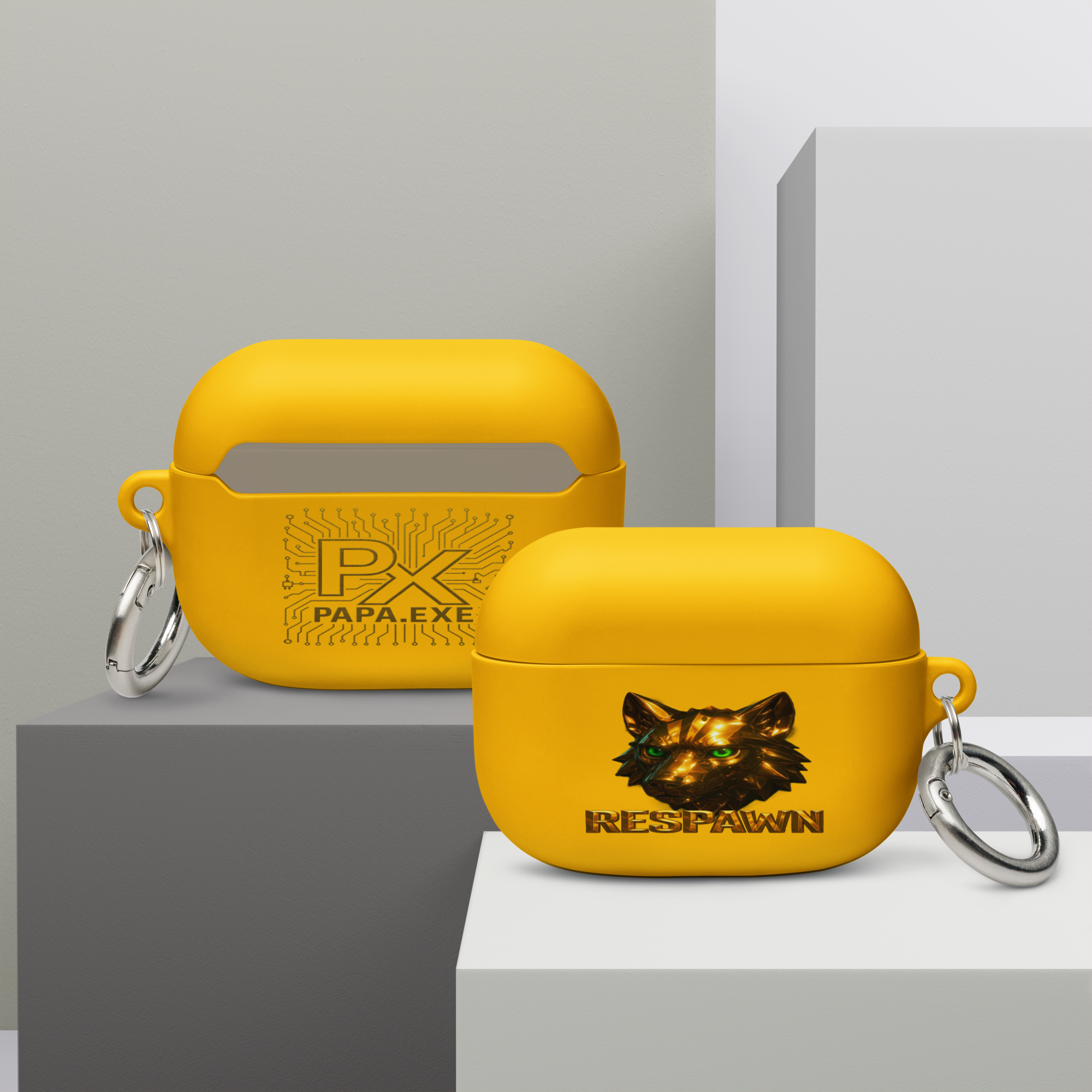 Rubber Case für AirPods® Pro | Goldie Respawn Wolf