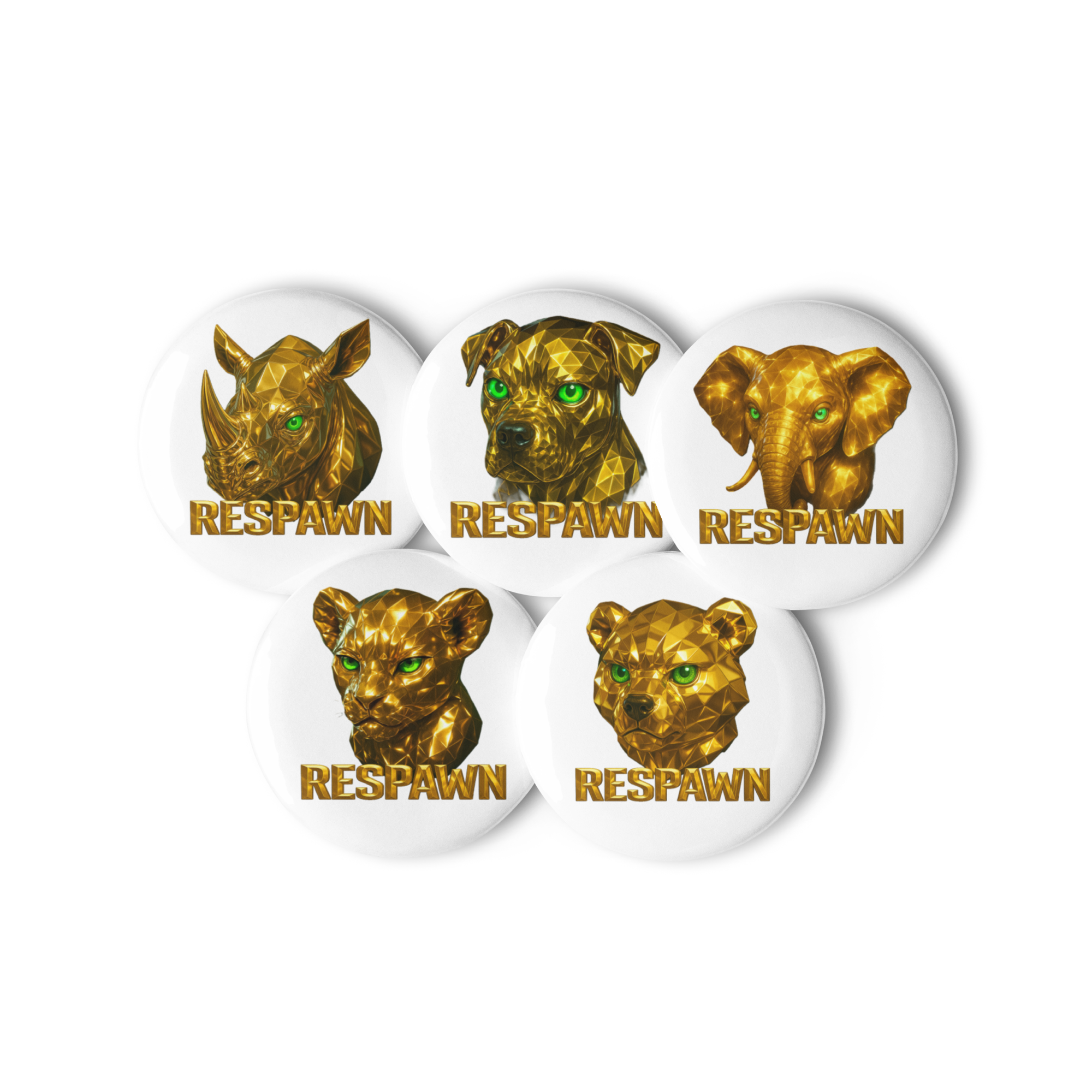 Kleine Pin Buttons | Goldie Set 2
