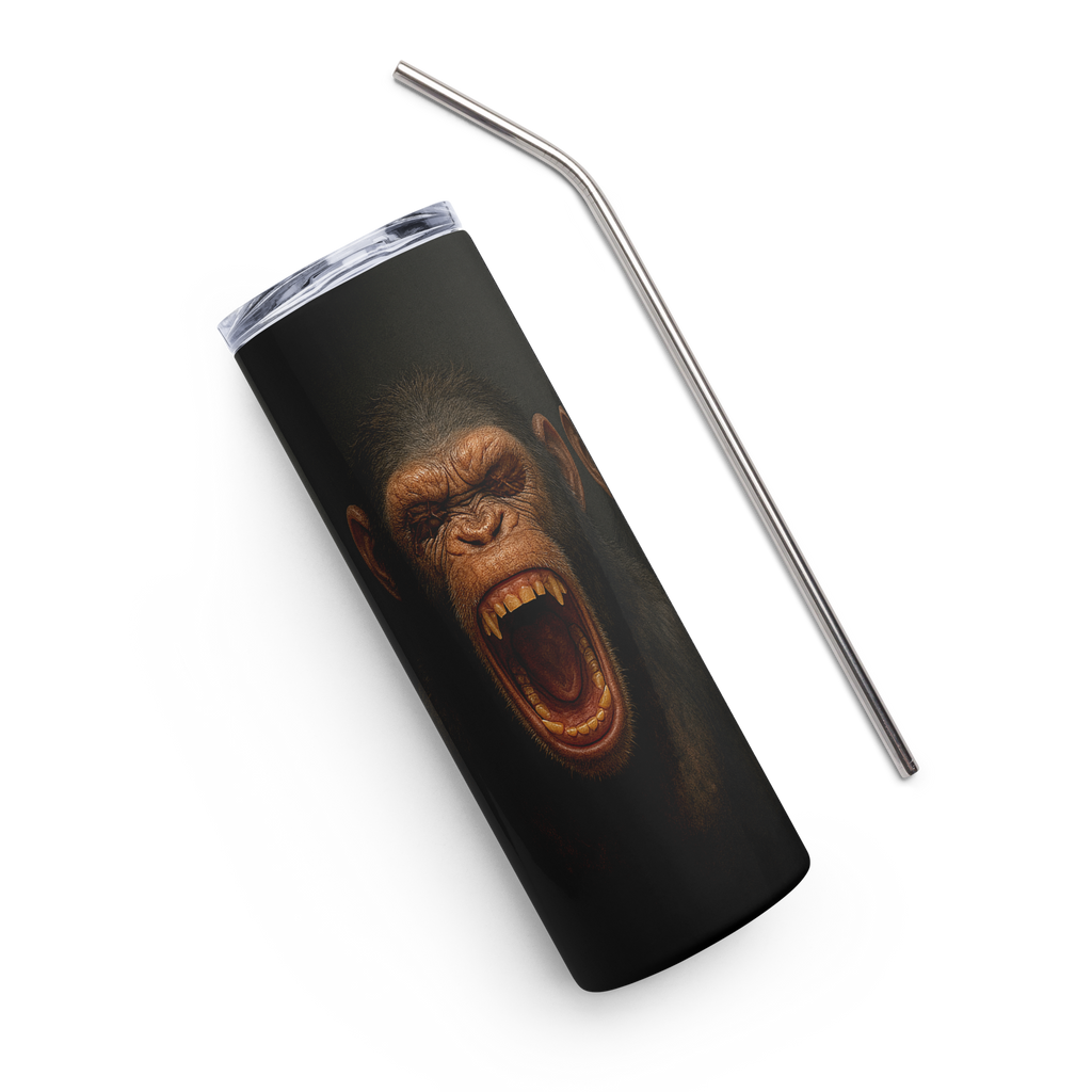 Edelstahlbecher | Bloodline Affen-Trio | Kikazaru · Mizaru · Iwazaru