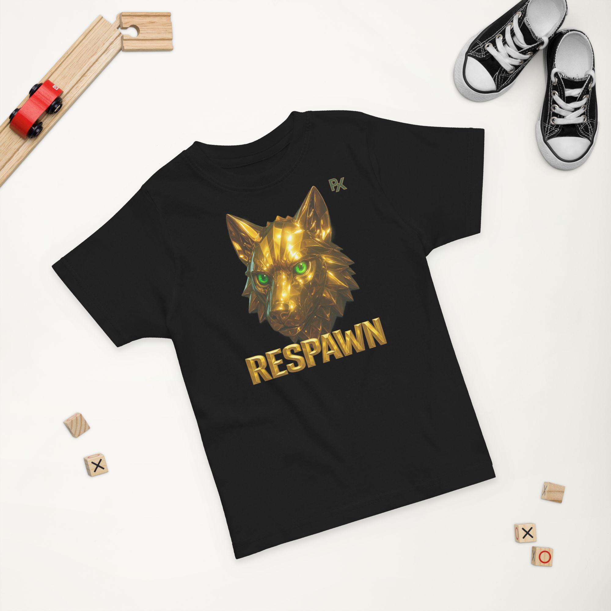 Premium Kleinkind T-Shirt | Goldie Respawn Wolf