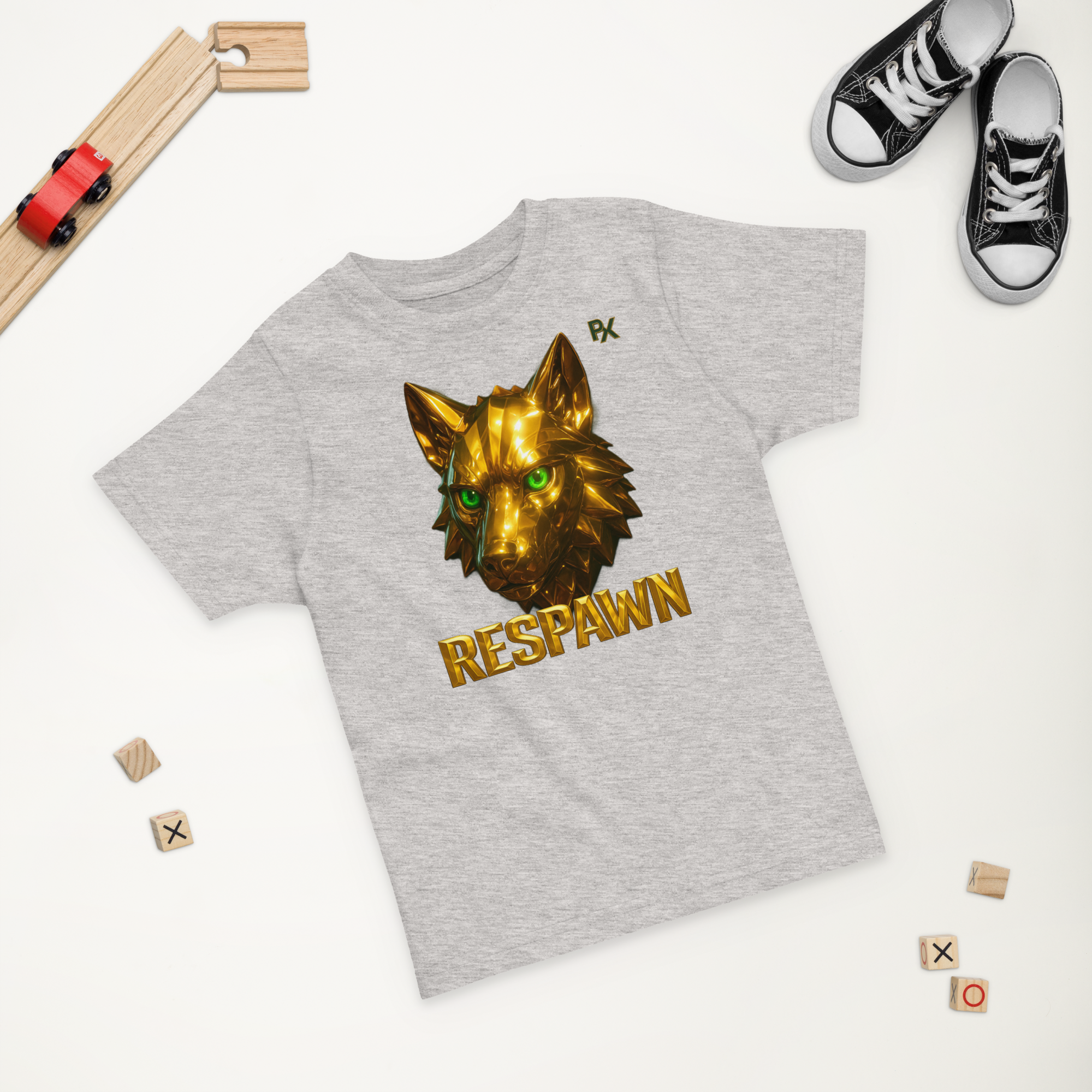 Premium Kleinkind T-Shirt | Goldie Respawn Wolf