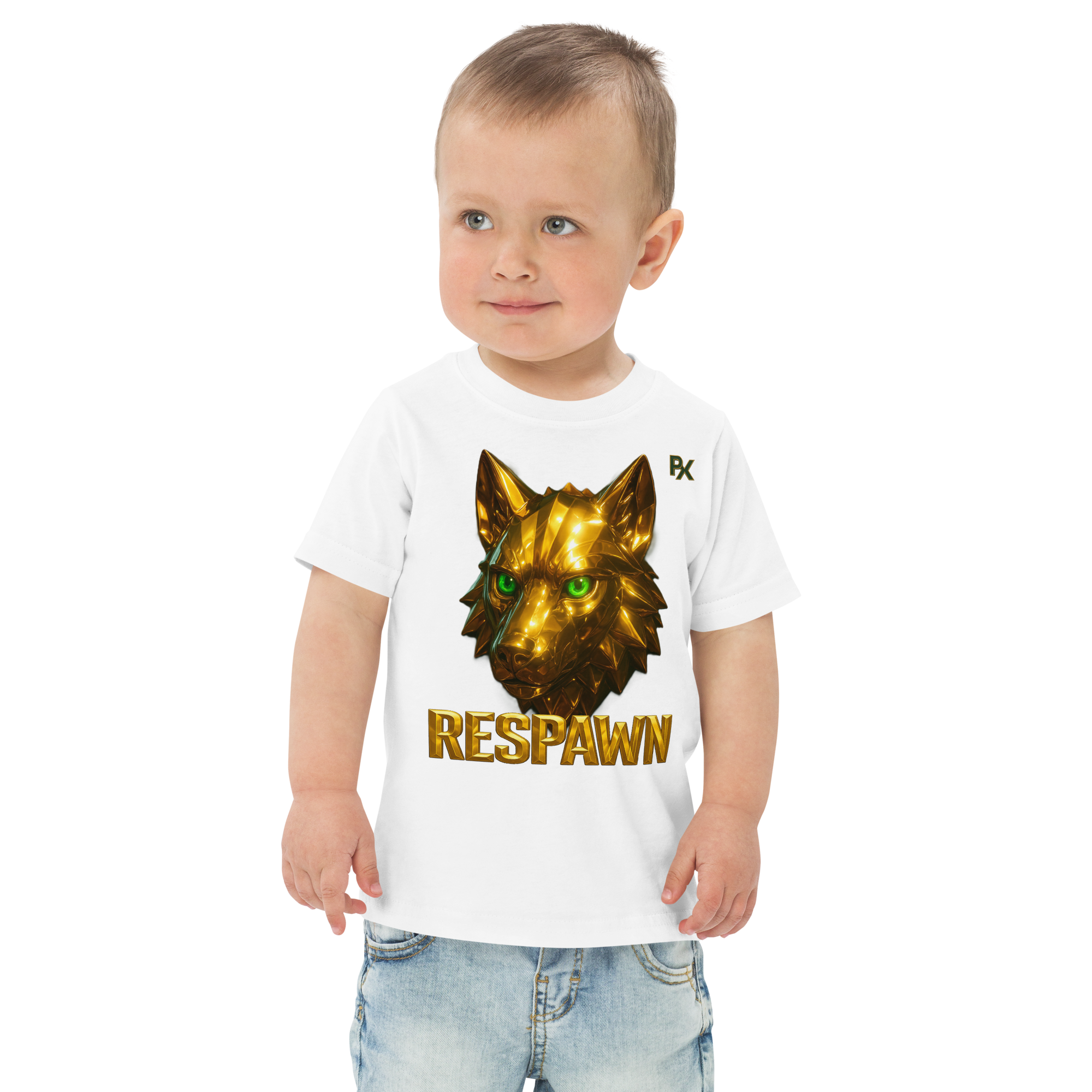 Premium Kleinkind T-Shirt | Goldie Respawn Wolf