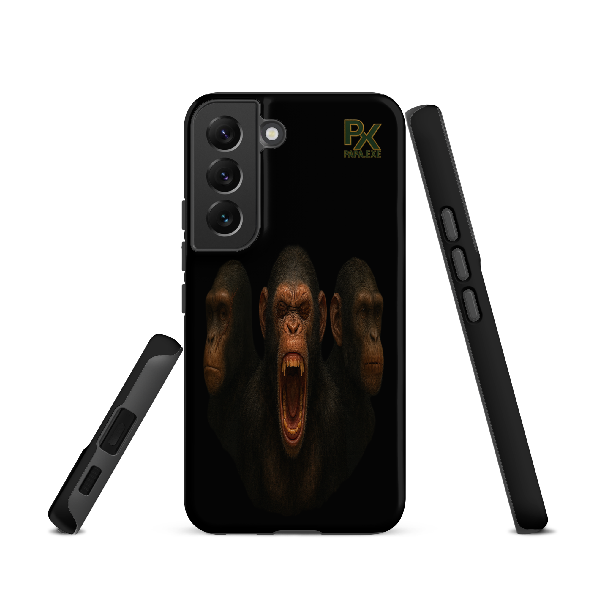 Tough Case für Samsung® | Bloodline Affen-Trio | Kikazaru · Mizaru · Iwazaru