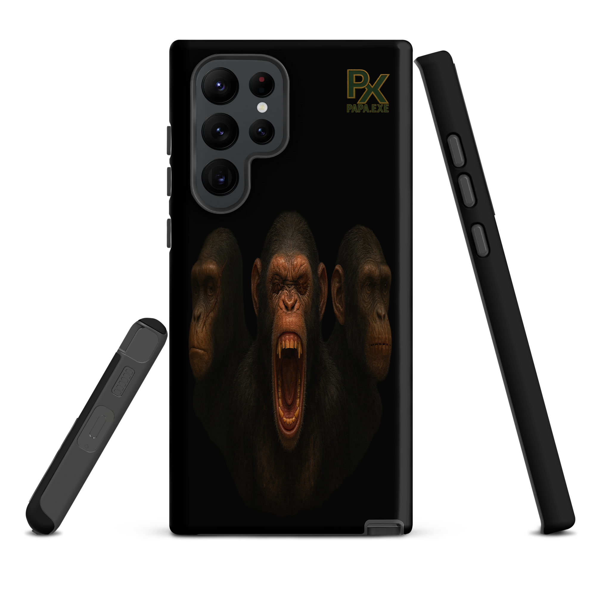 Tough Case für Samsung® | Bloodline Affen-Trio | Kikazaru · Mizaru · Iwazaru