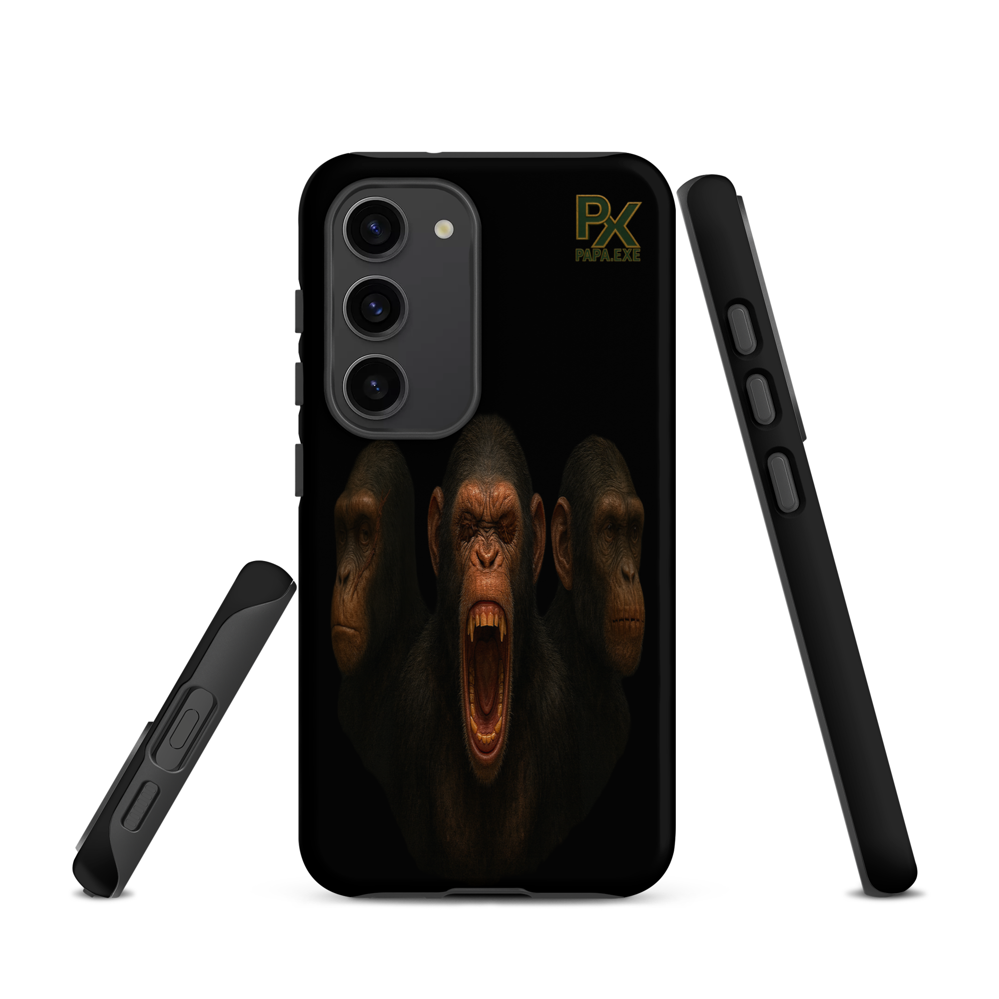 Tough Case für Samsung® | Bloodline Affen-Trio | Kikazaru · Mizaru · Iwazaru