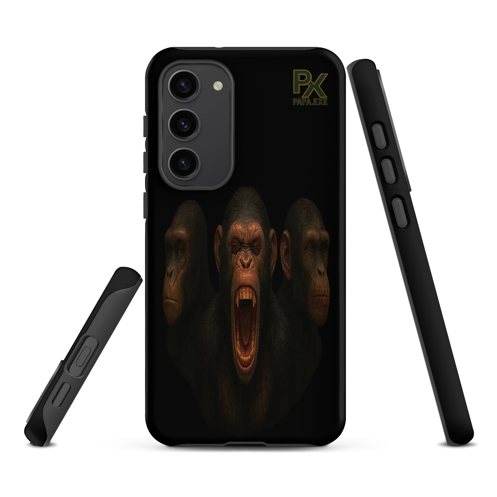 Tough Case für Samsung® | Bloodline Affen-Trio | Kikazaru · Mizaru · Iwazaru