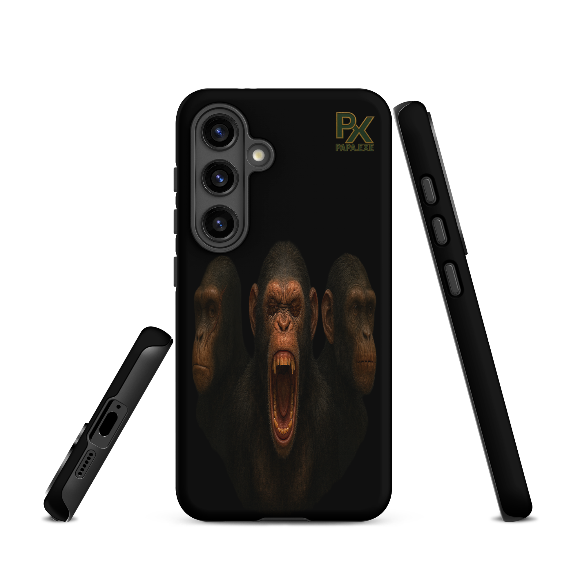 Tough Case für Samsung® | Bloodline Affen-Trio | Kikazaru · Mizaru · Iwazaru