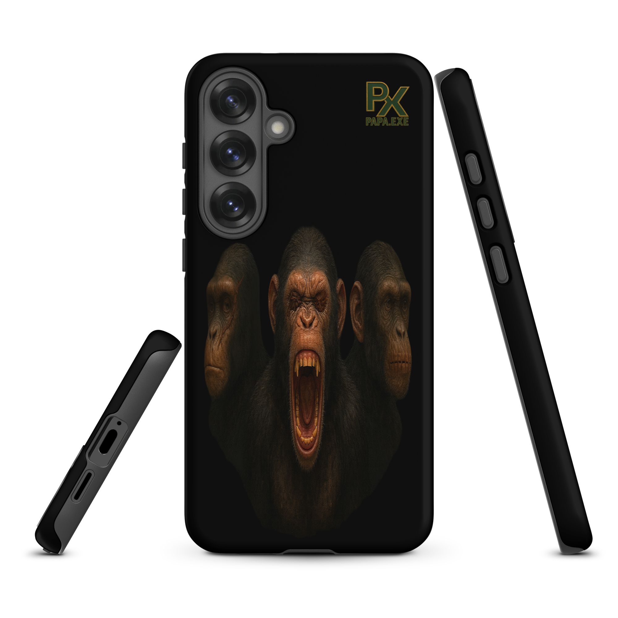 Tough Case für Samsung® | Bloodline Affen-Trio | Kikazaru · Mizaru · Iwazaru