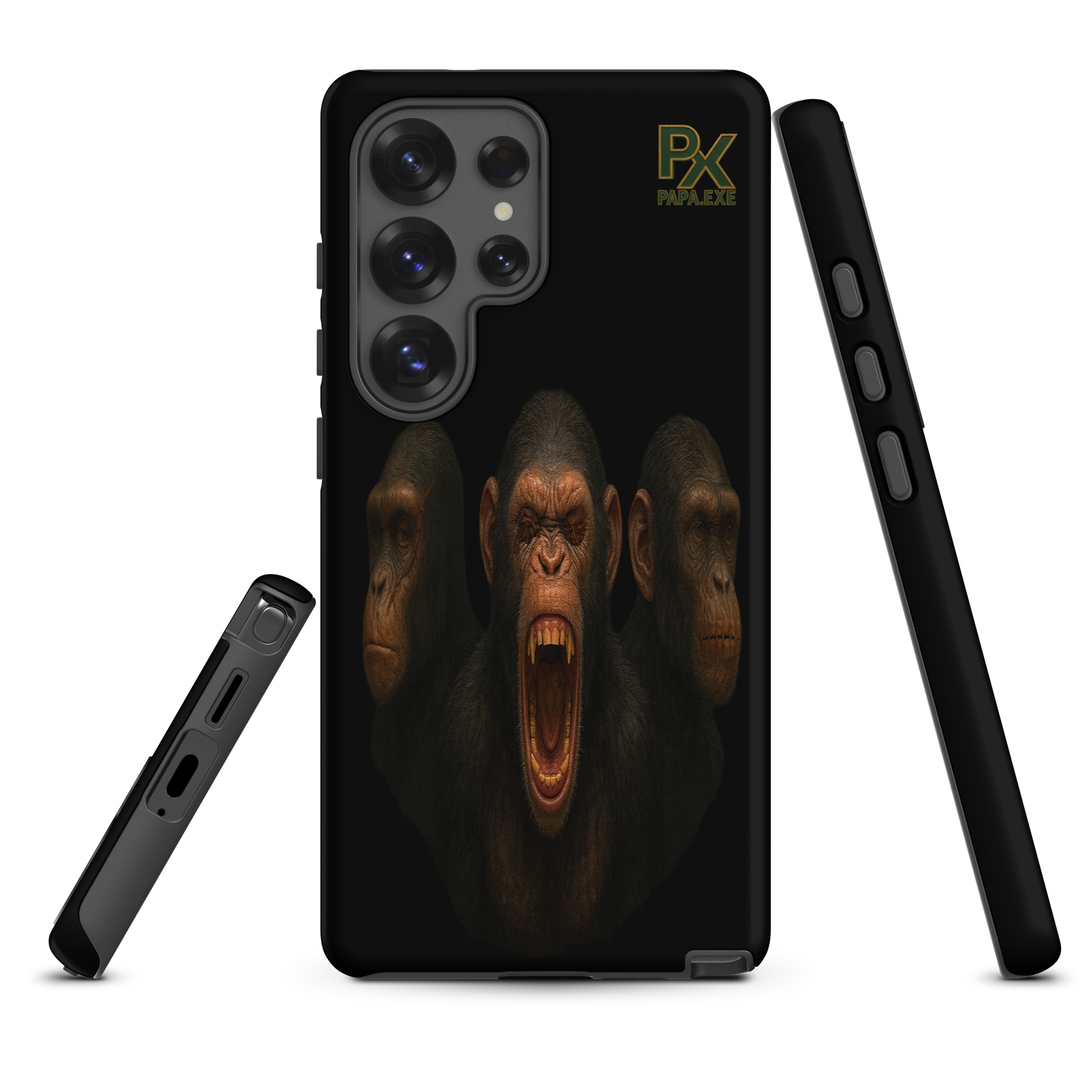 Tough Case für Samsung® | Bloodline Affen-Trio | Kikazaru · Mizaru · Iwazaru