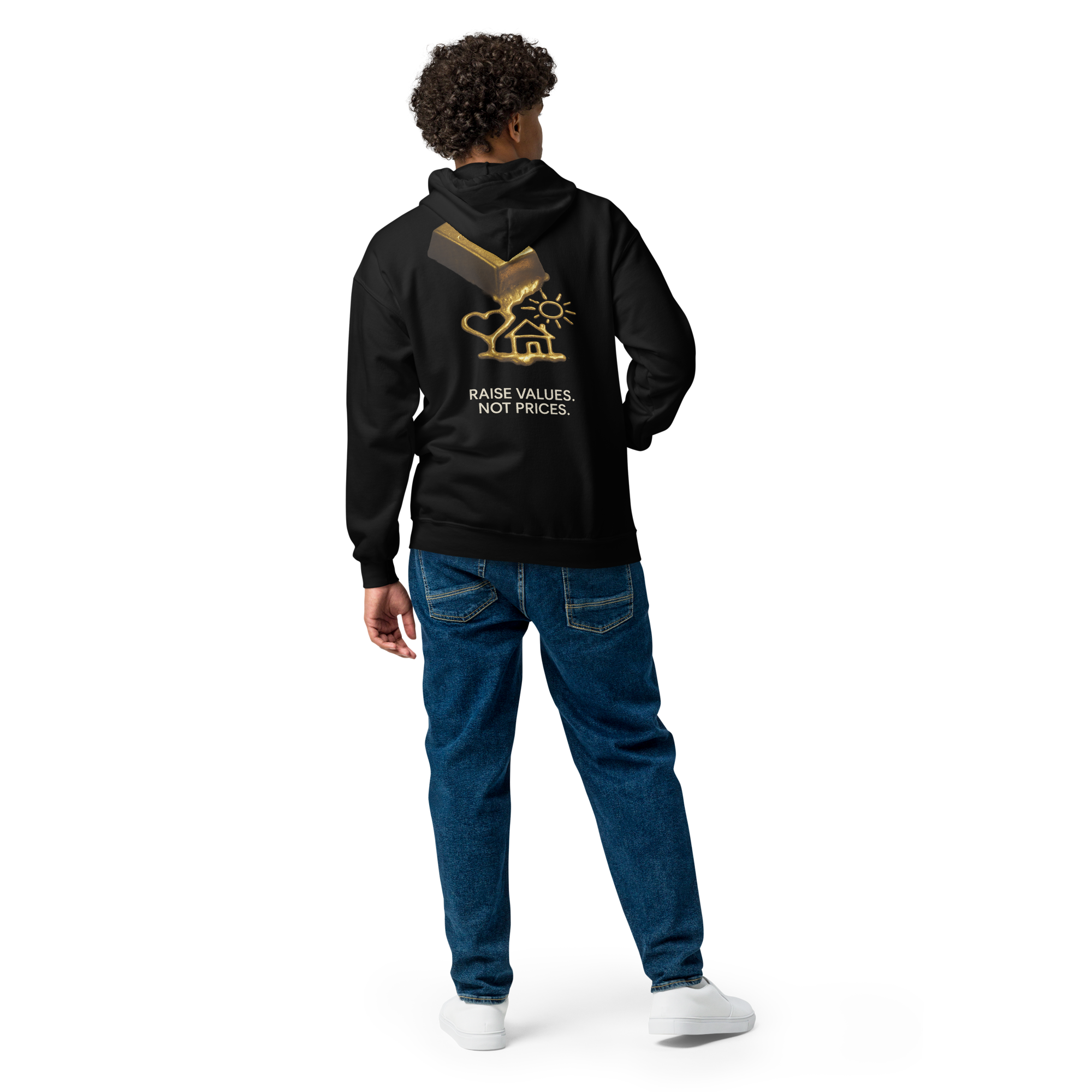 Heavy Blend Zip Hoodie | Bloodline Gold