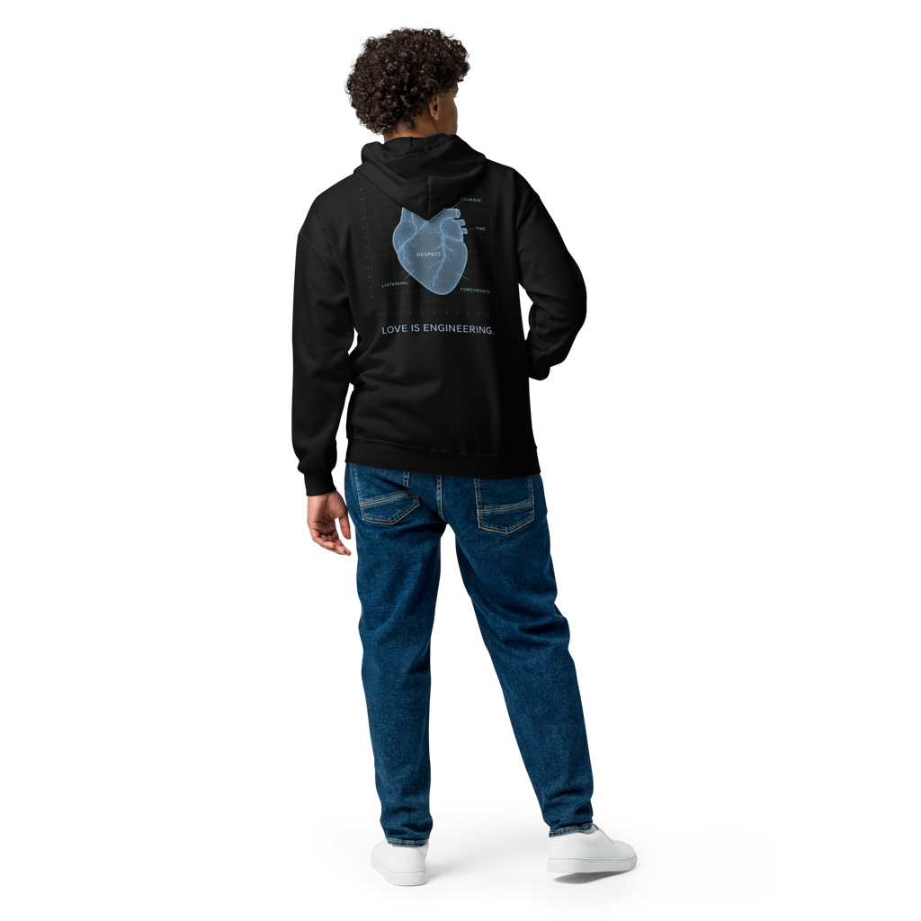 Heavy Blend Zip Hoodie | Bloodline Love Engineering