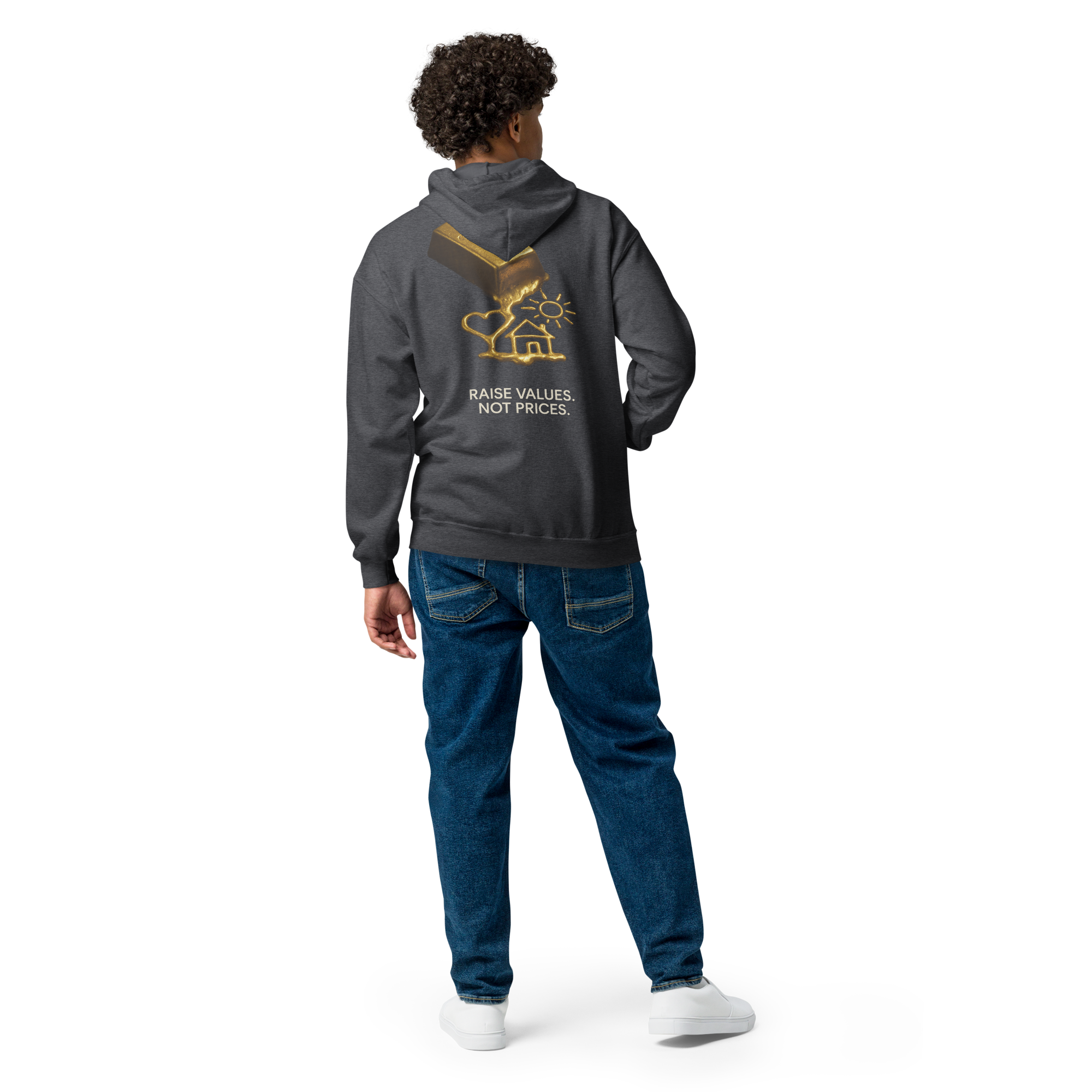 Heavy Blend Zip Hoodie | Bloodline Gold