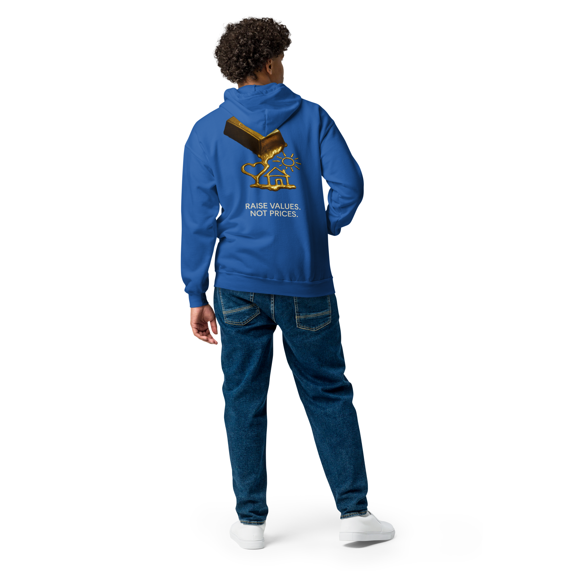 Heavy Blend Zip Hoodie | Bloodline Gold