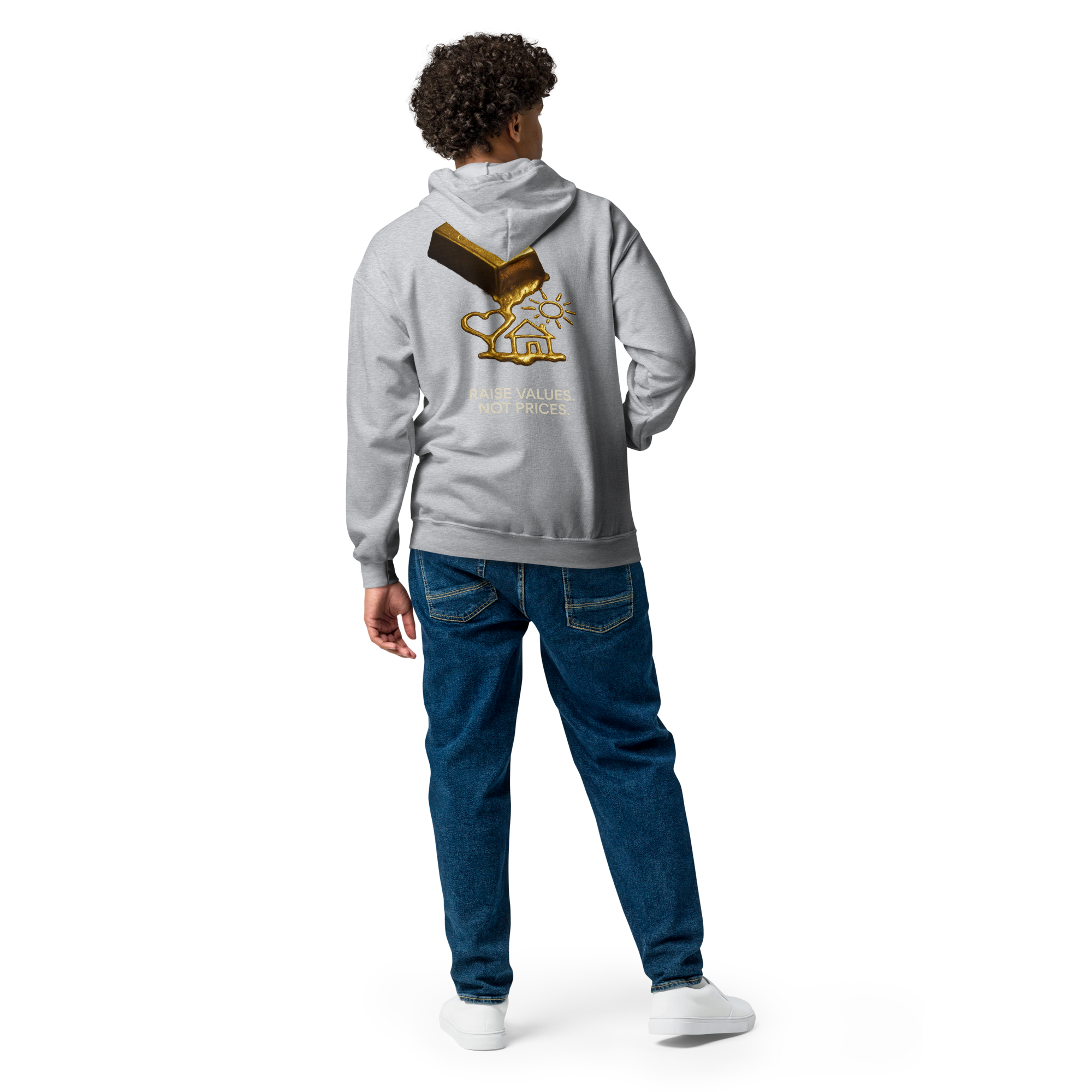 Heavy Blend Zip Hoodie | Bloodline Gold