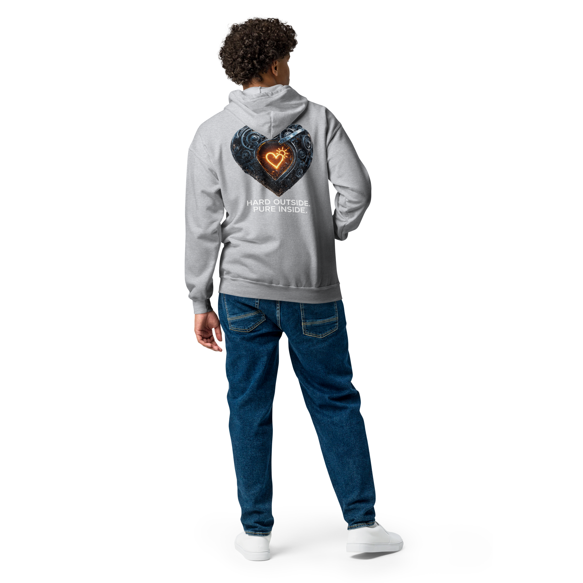 Heavy Blend Zip Hoodie | Bloodline Pure Inside