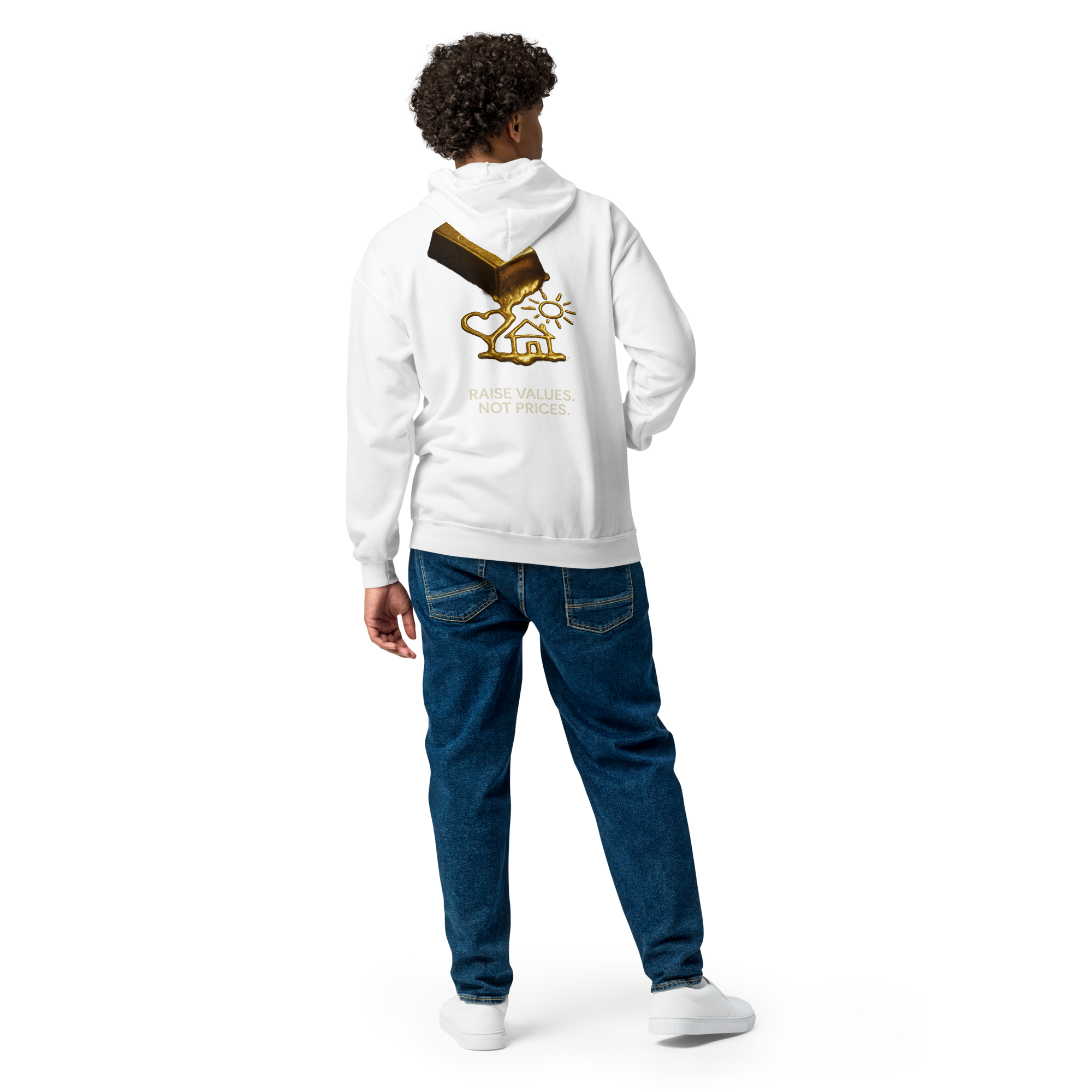 Heavy Blend Zip Hoodie | Bloodline Gold