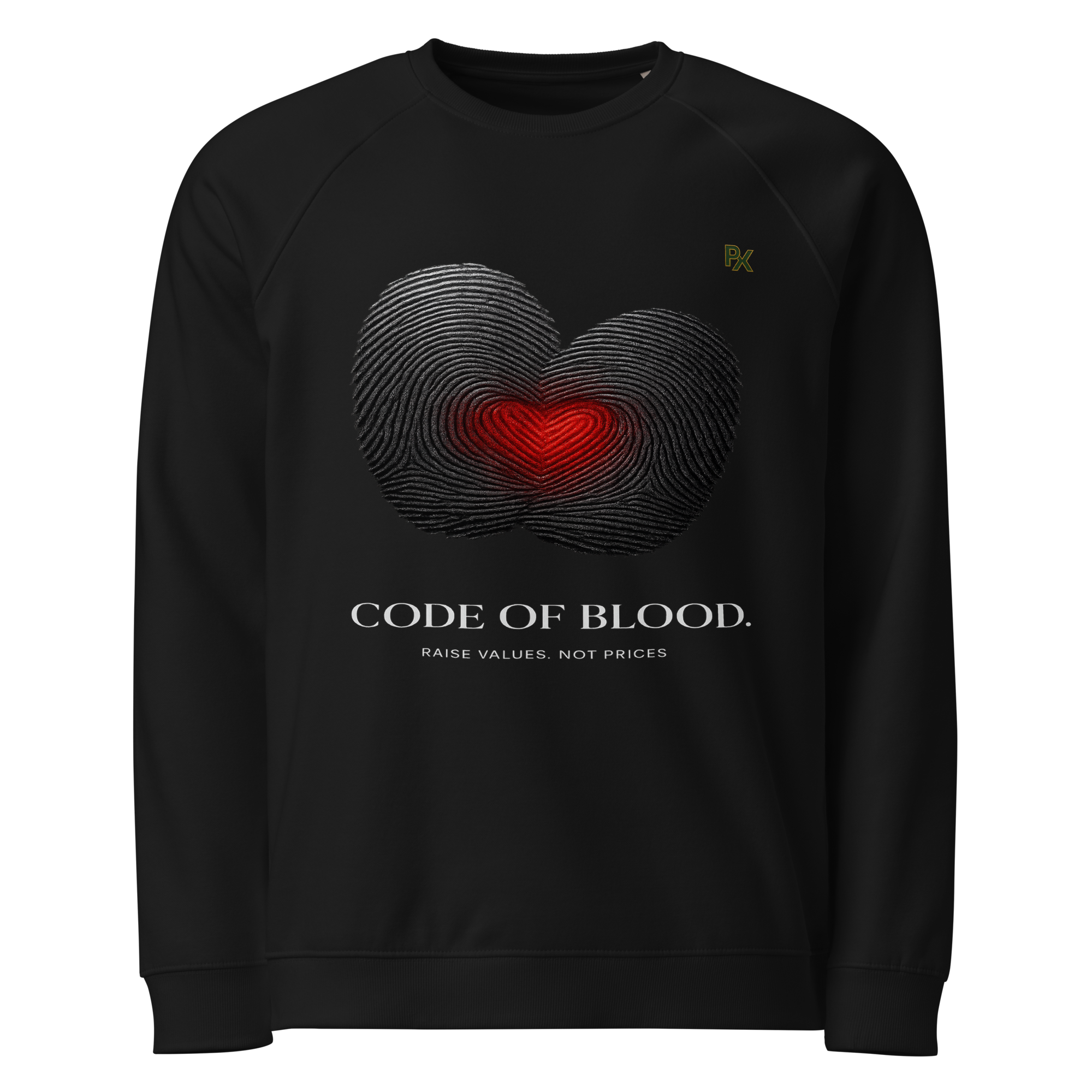 Organic Raglan Sweatshirt | Bloodline Code of Blood