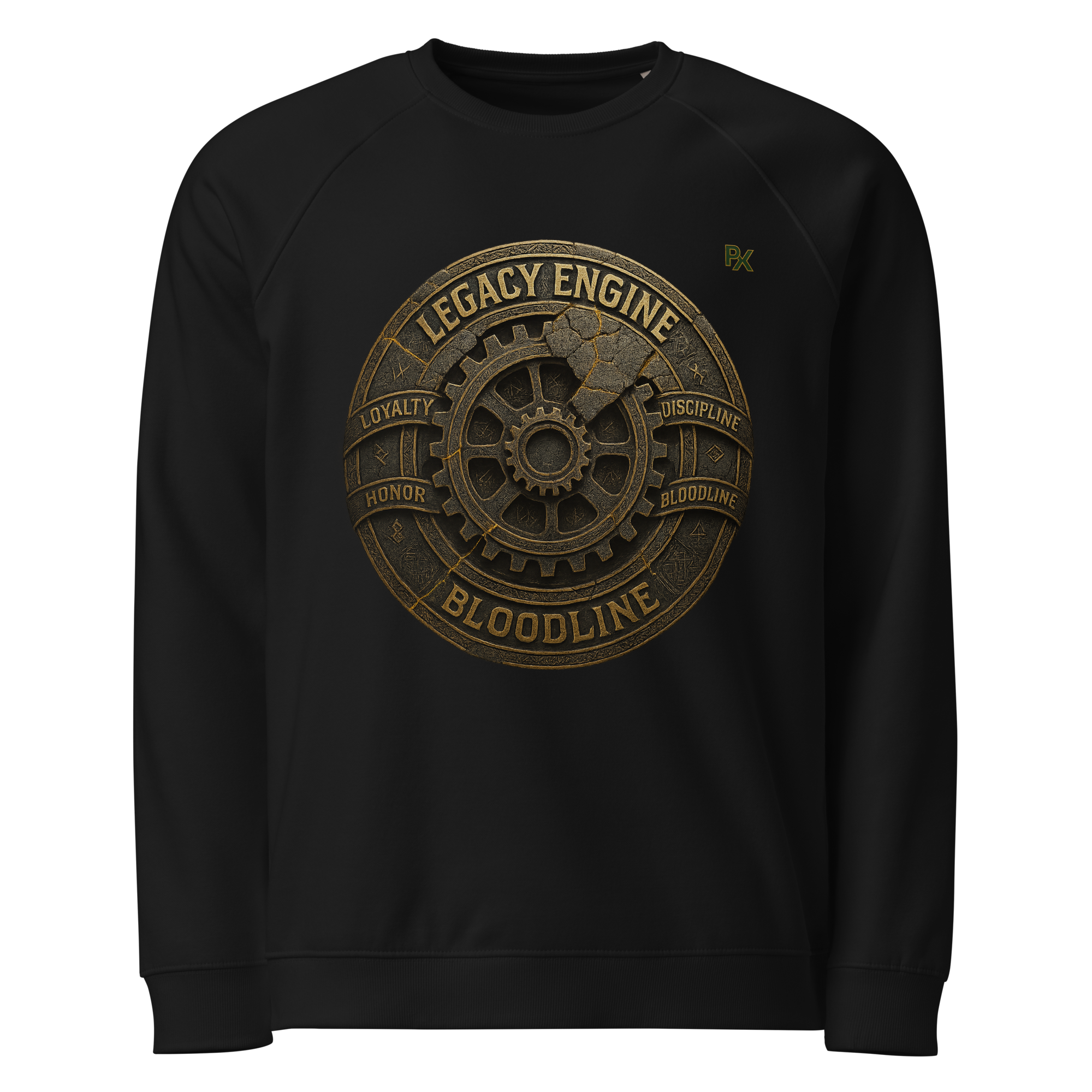 Organic Raglan Sweatshirt | Bloodline Legacy Engine