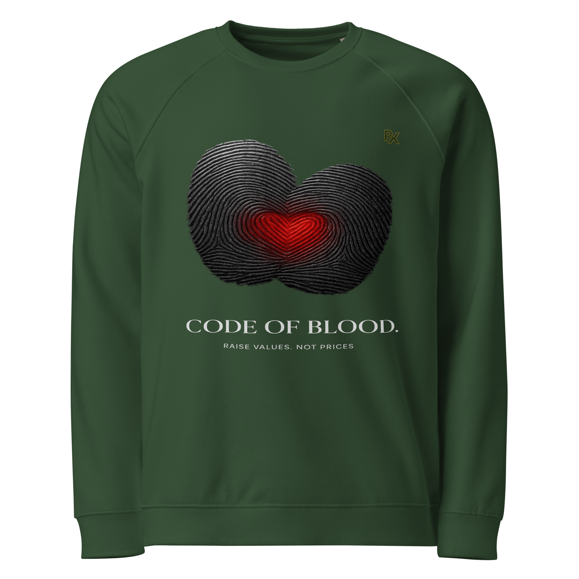 Organic Raglan Sweatshirt | Bloodline Code of Blood