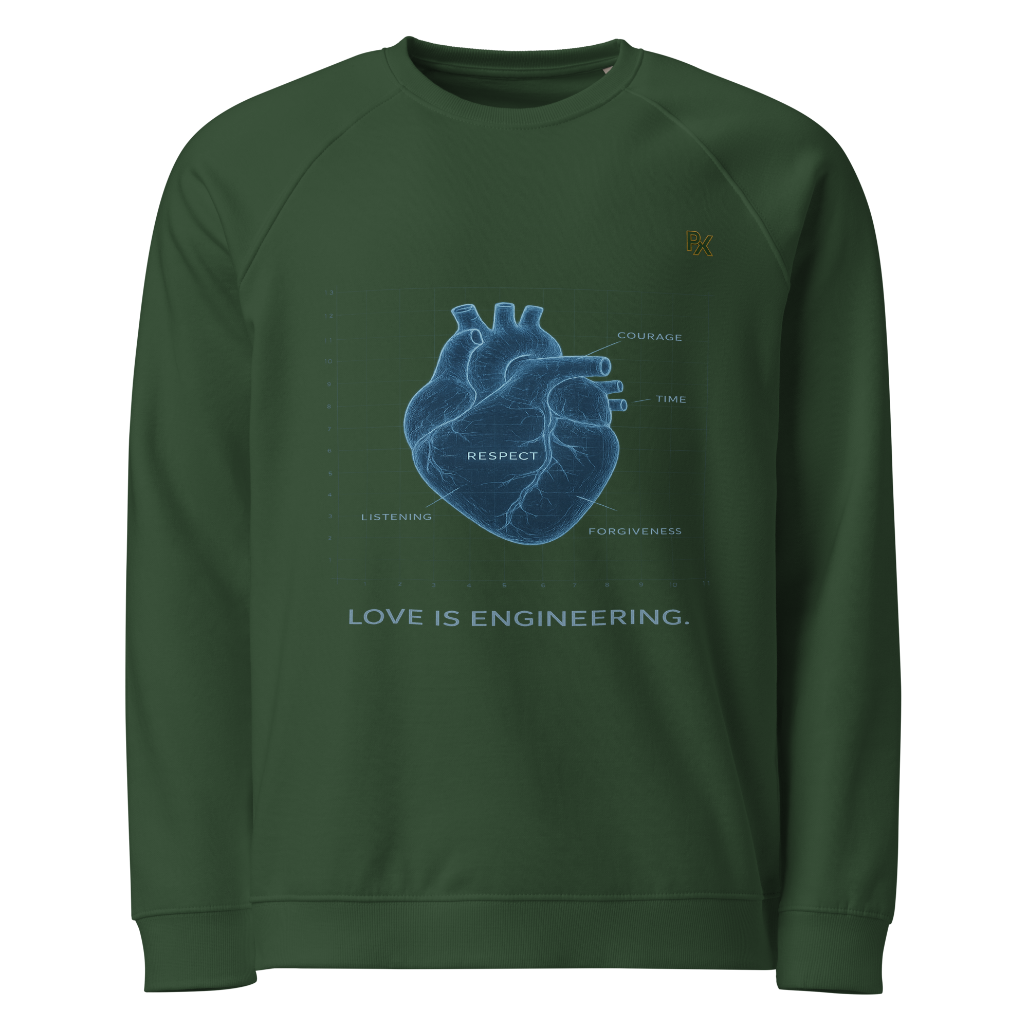 Organic Raglan Sweatshirt | Bloodline Love Engineering