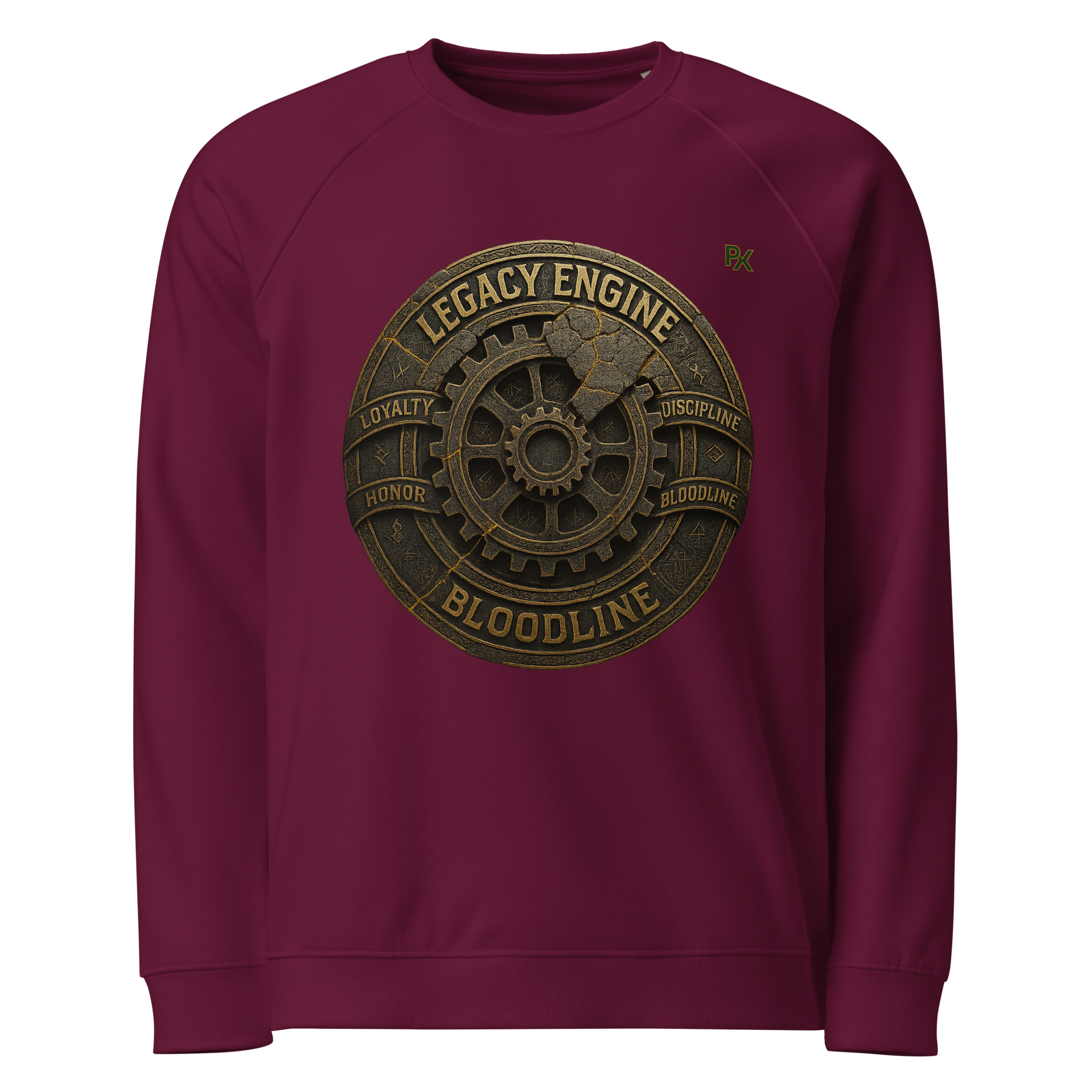 Organic Raglan Sweatshirt | Bloodline Legacy Engine