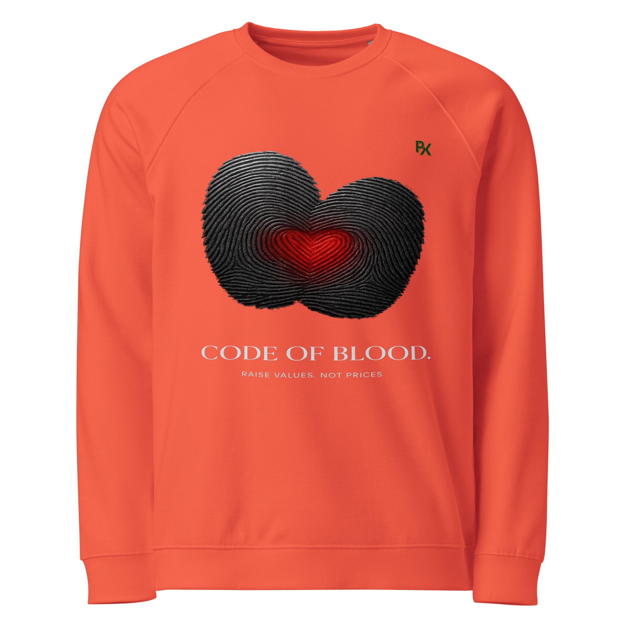 Organic Raglan Sweatshirt | Bloodline Code of Blood