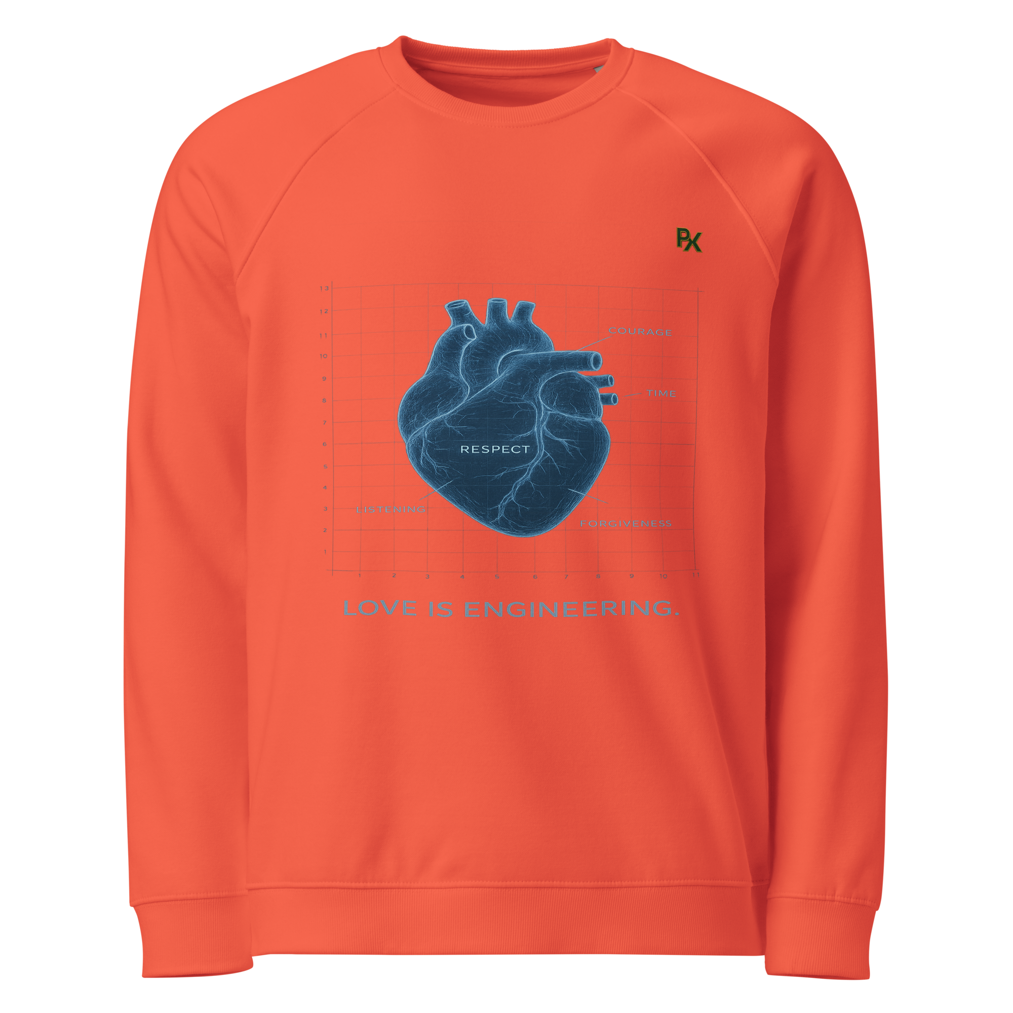 Organic Raglan Sweatshirt | Bloodline Love Engineering