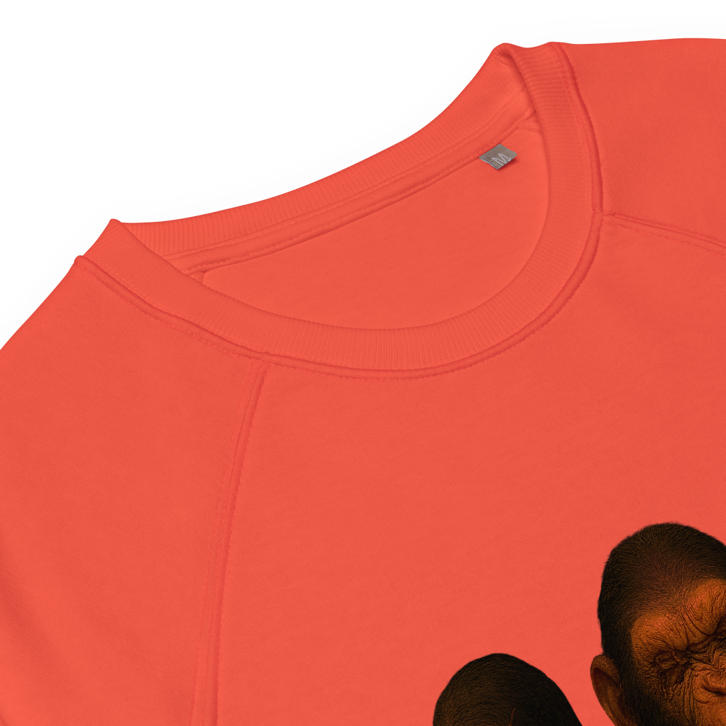 Organic Raglan Sweatshirt | Bloodline Affen-Trio | Kikazaru · Mizaru · Iwazaru