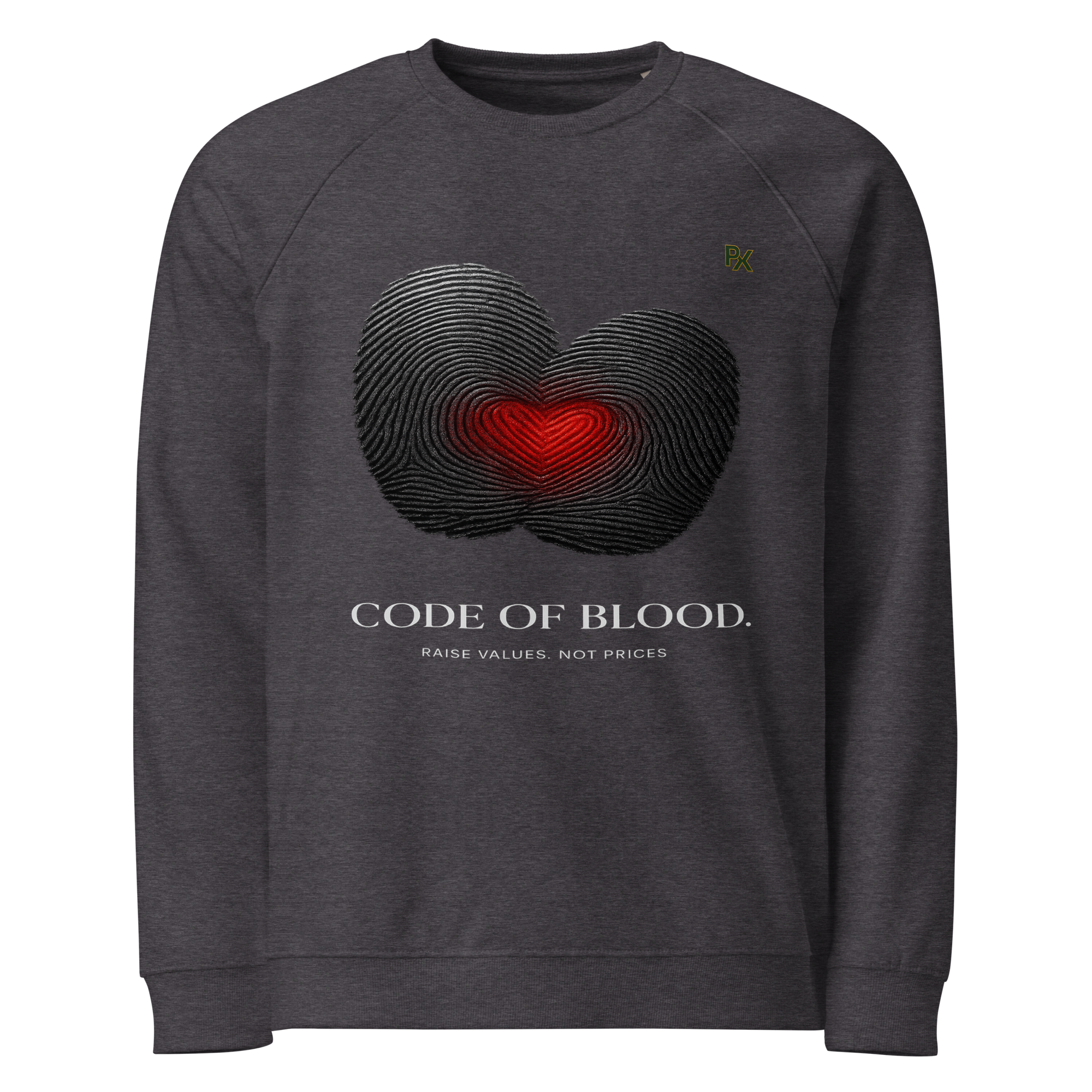 Organic Raglan Sweatshirt | Bloodline Code of Blood