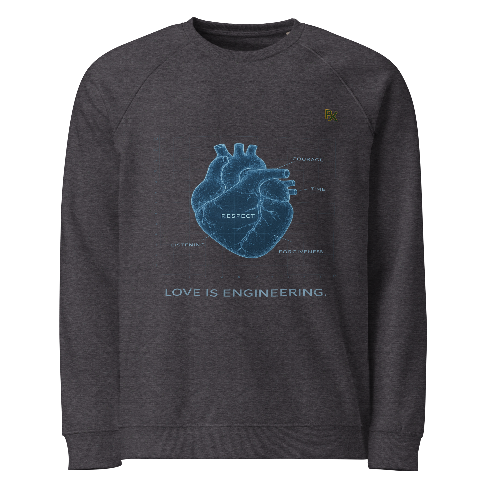 Organic Raglan Sweatshirt | Bloodline Love Engineering