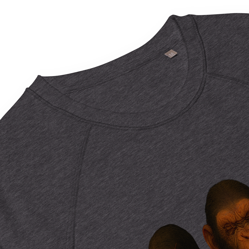 Organic Raglan Sweatshirt | Bloodline Affen-Trio | Kikazaru · Mizaru · Iwazaru