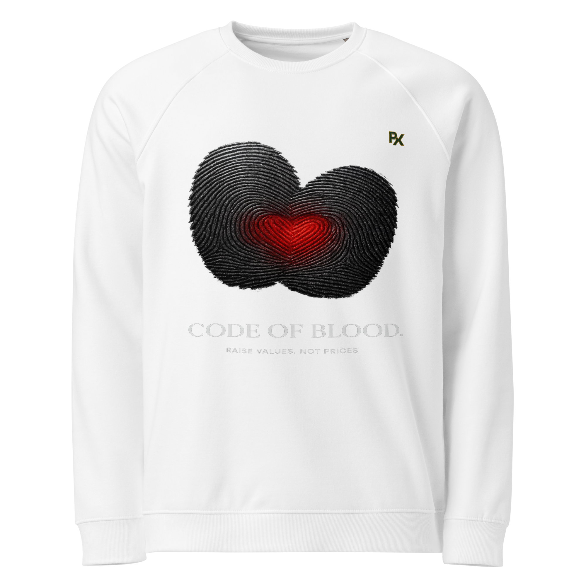 Organic Raglan Sweatshirt | Bloodline Code of Blood