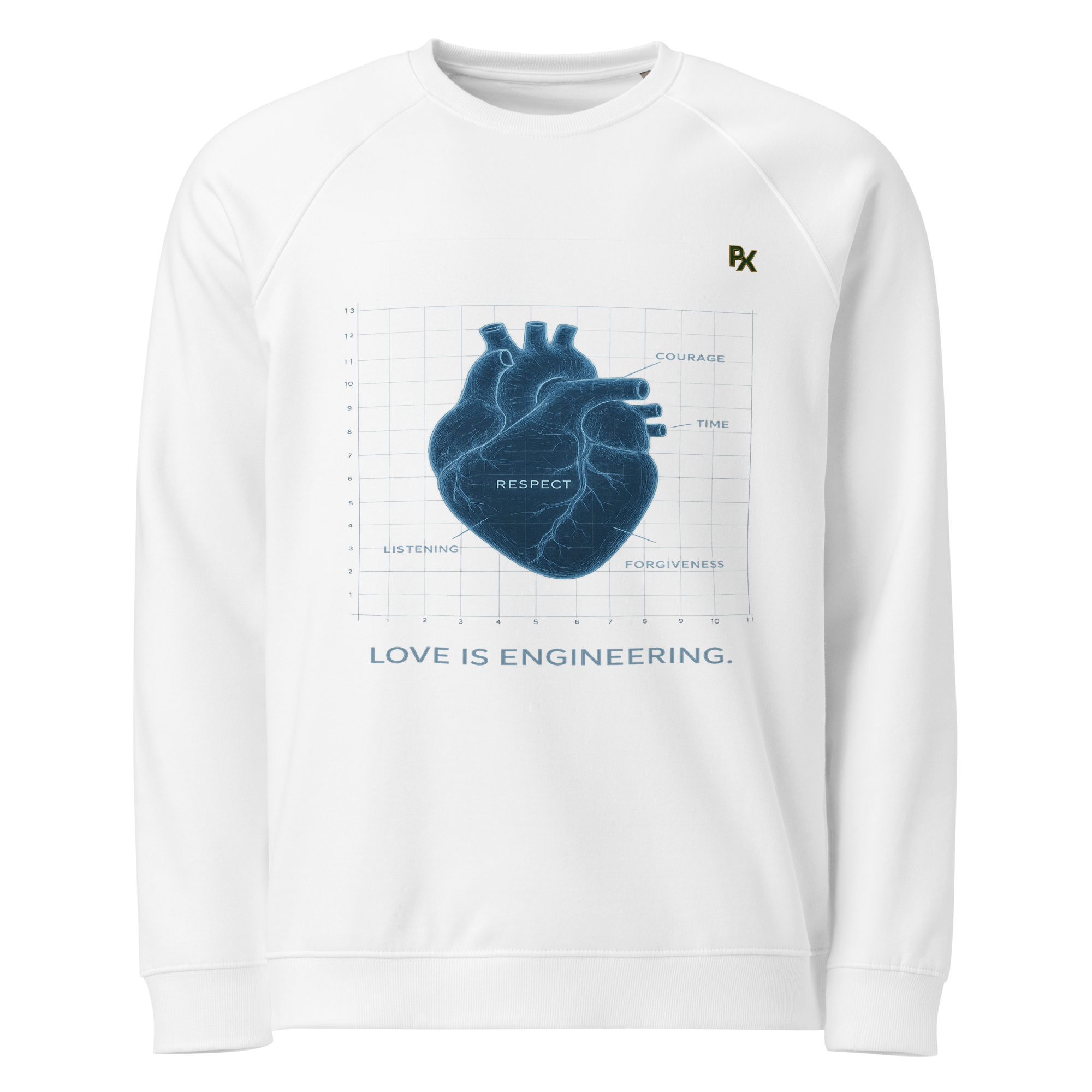 Organic Raglan Sweatshirt | Bloodline Love Engineering